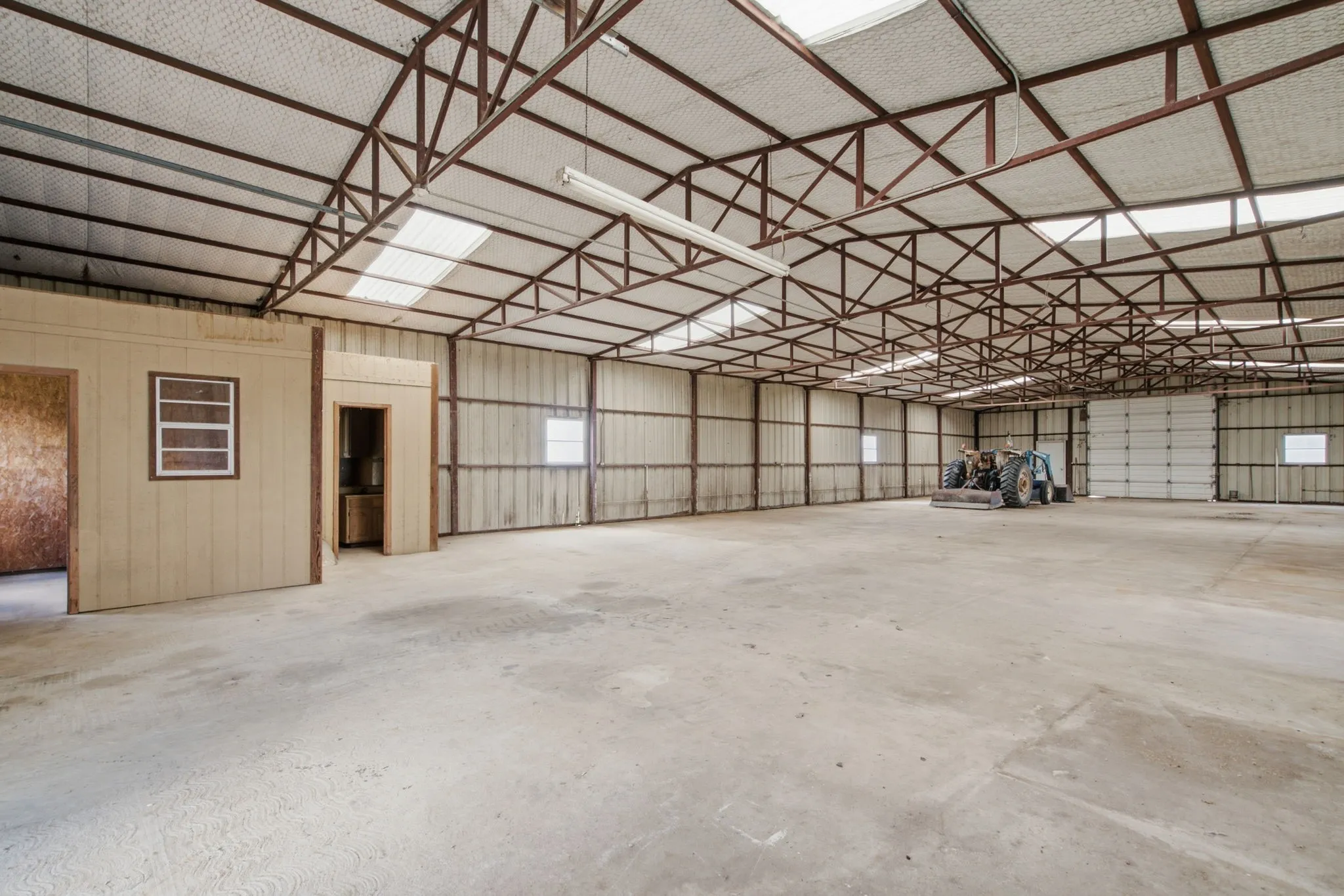 Inside Barn/Shop with Office & Restroom