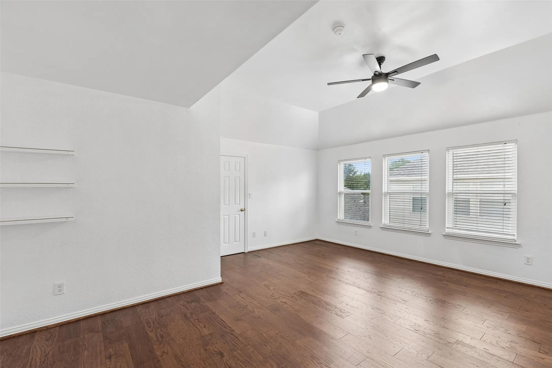 The upstairs gameroom was modified and used as a second primary and has 2 walk-in closets.