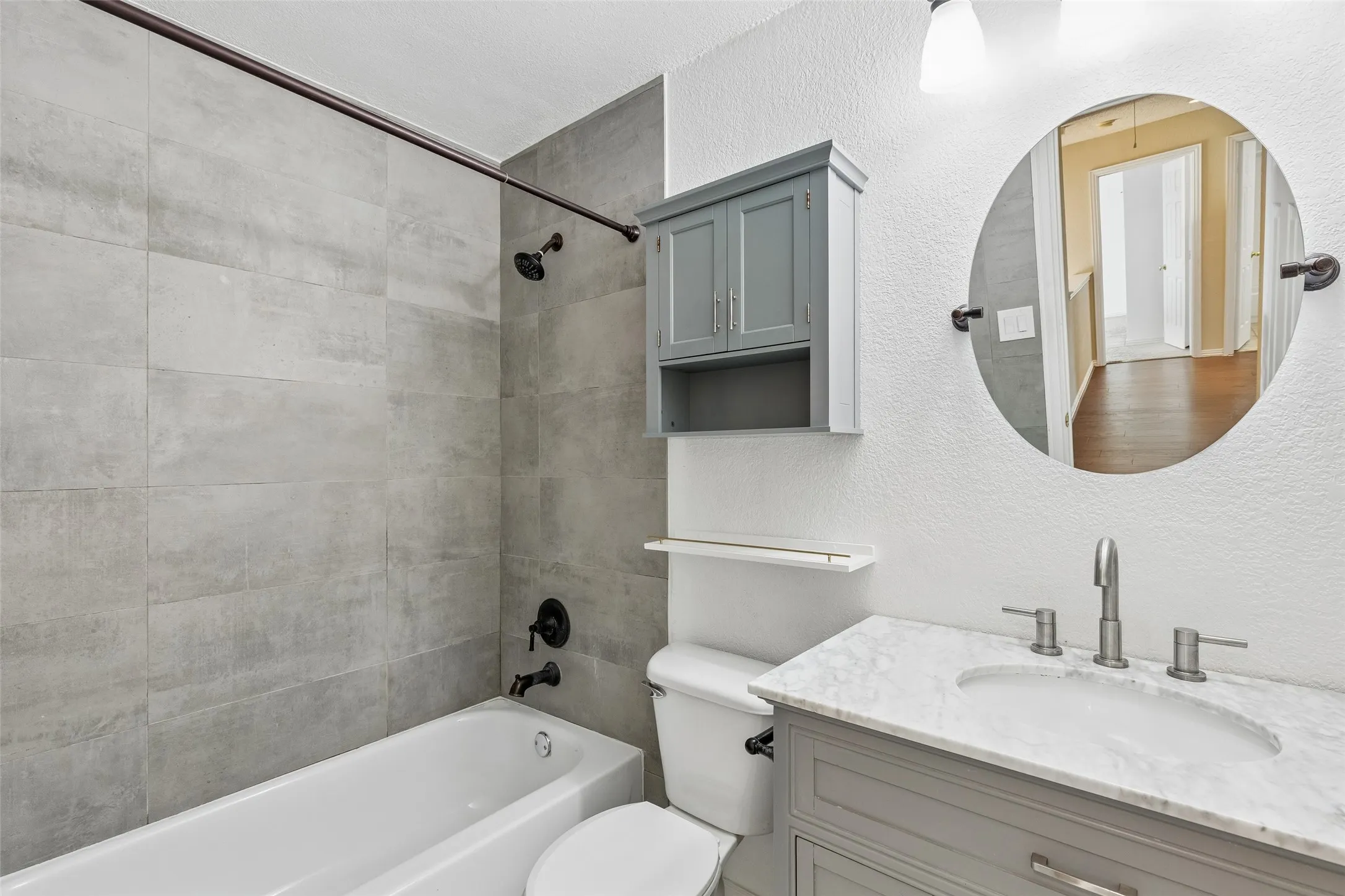 1 of 2 upstairs baths with updates.