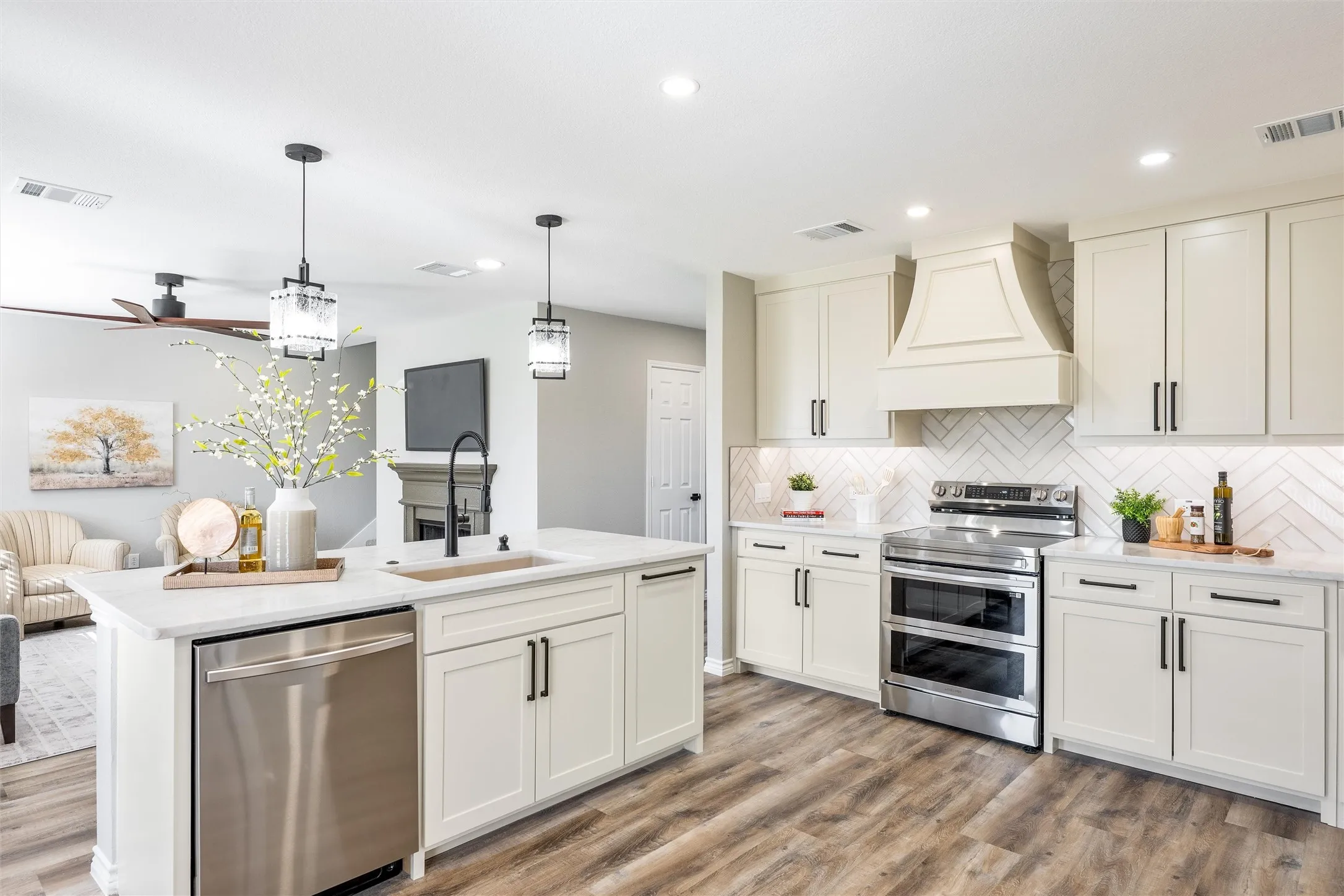 Brand New Custom Cabinets with soft close doors, drawers and many custom features