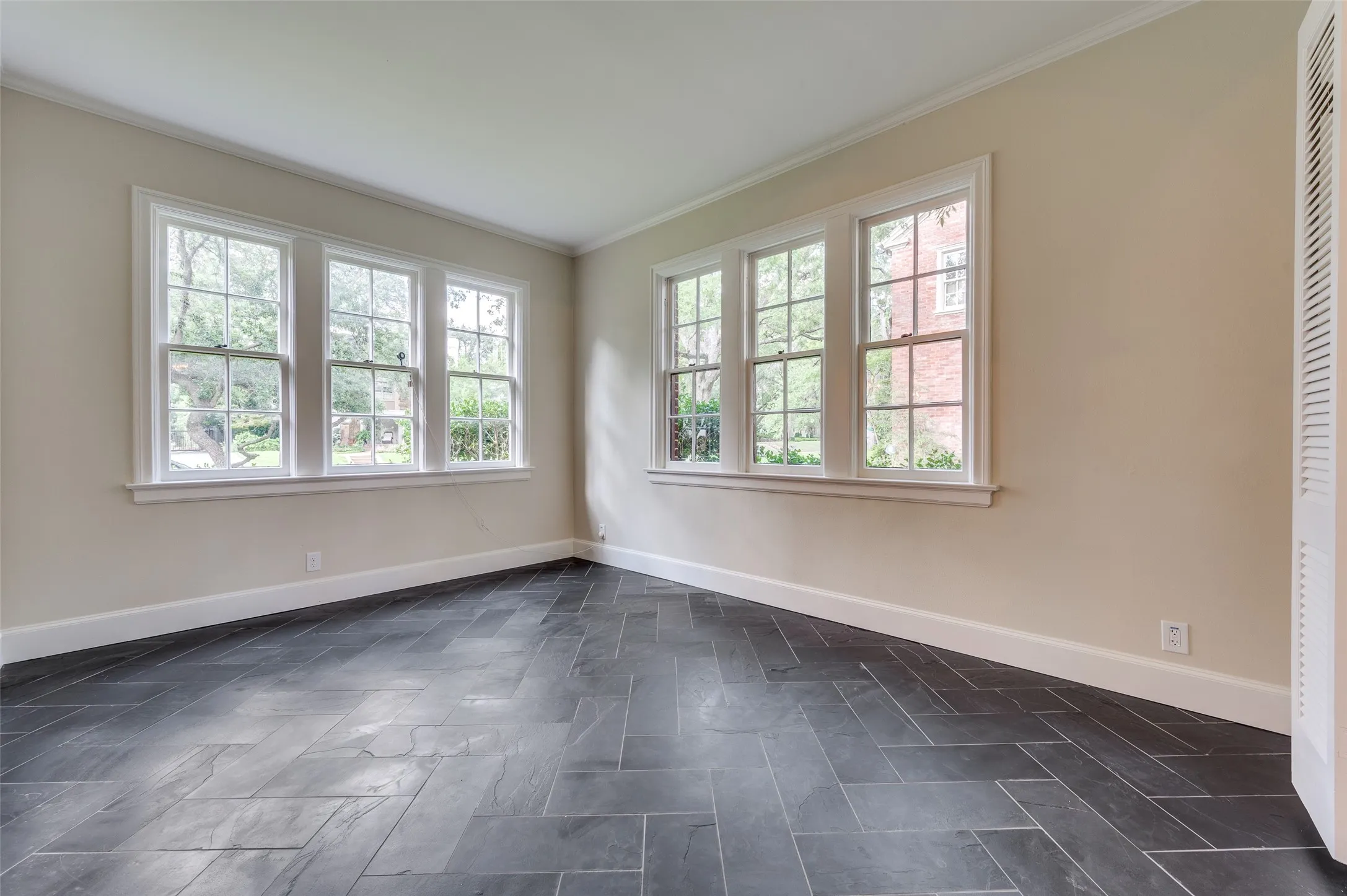 First floor study with much natural light.