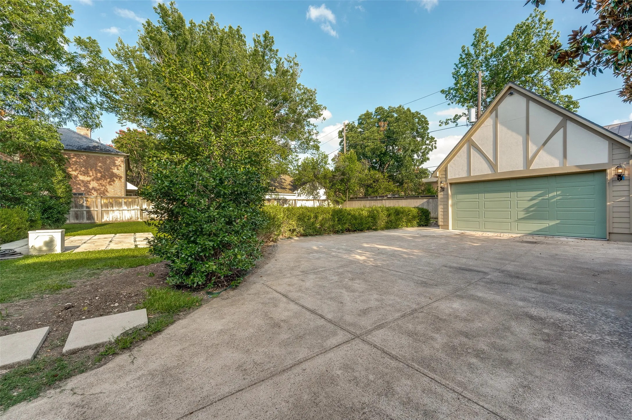 Just built 2 car garage and large driveway for parking and play.