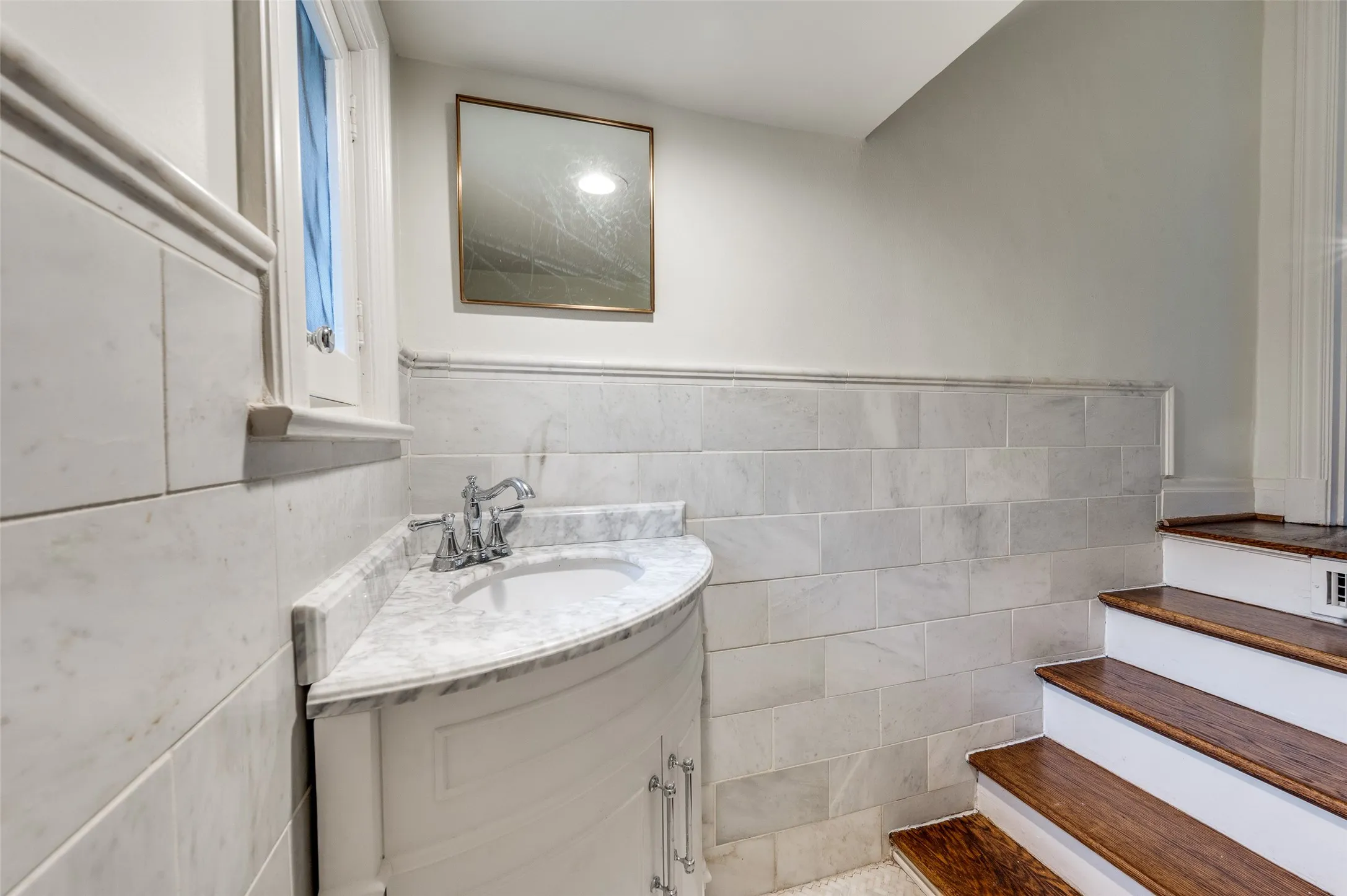 Just updated first floor powder bath.