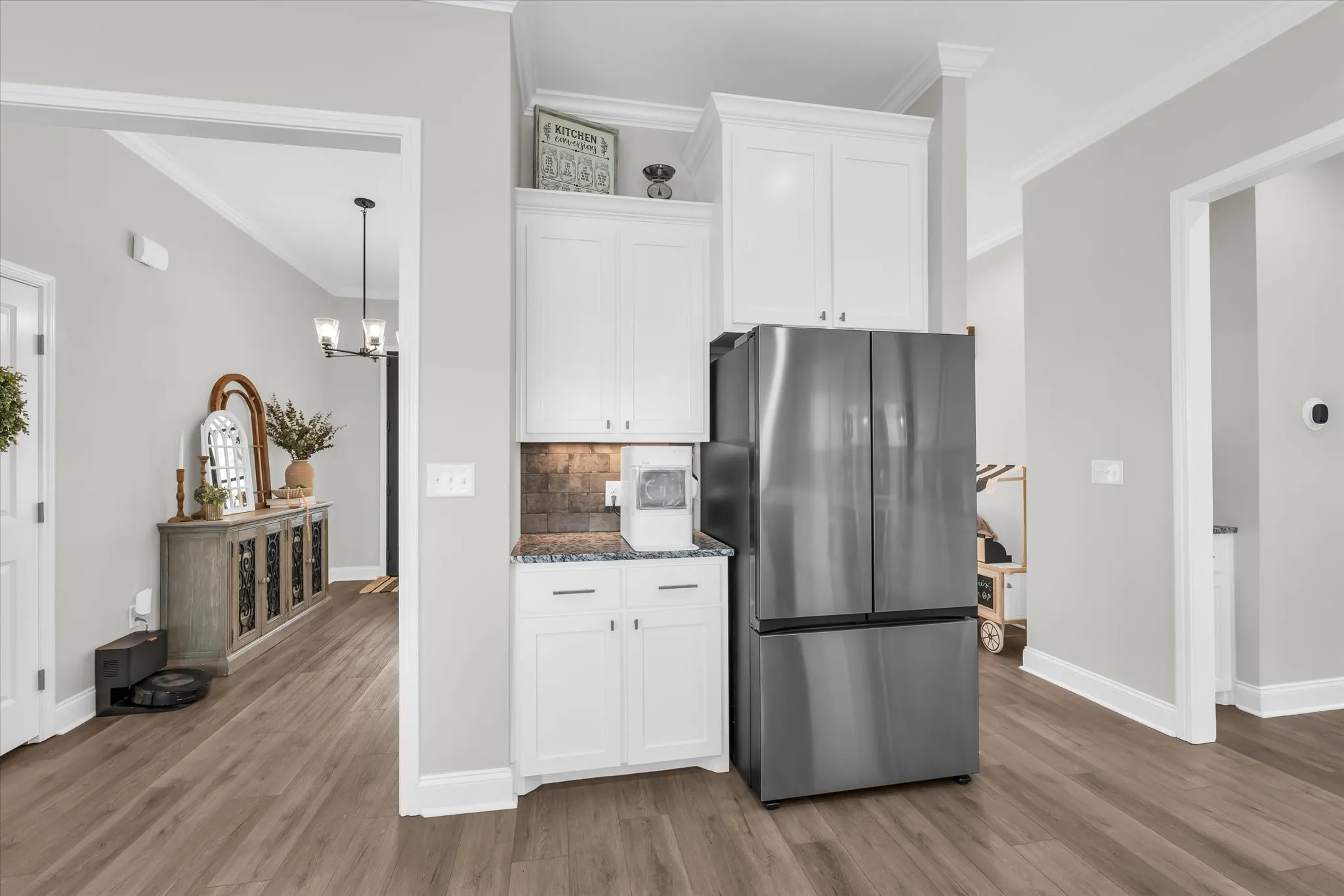 coffee bar space or separate serving space when hosting and entertaining
