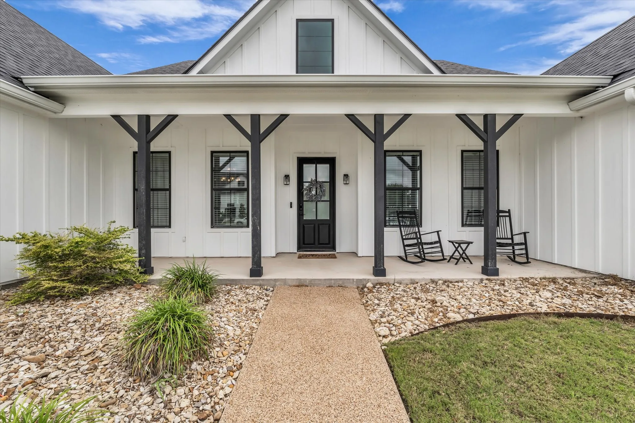 front entry with covered porch