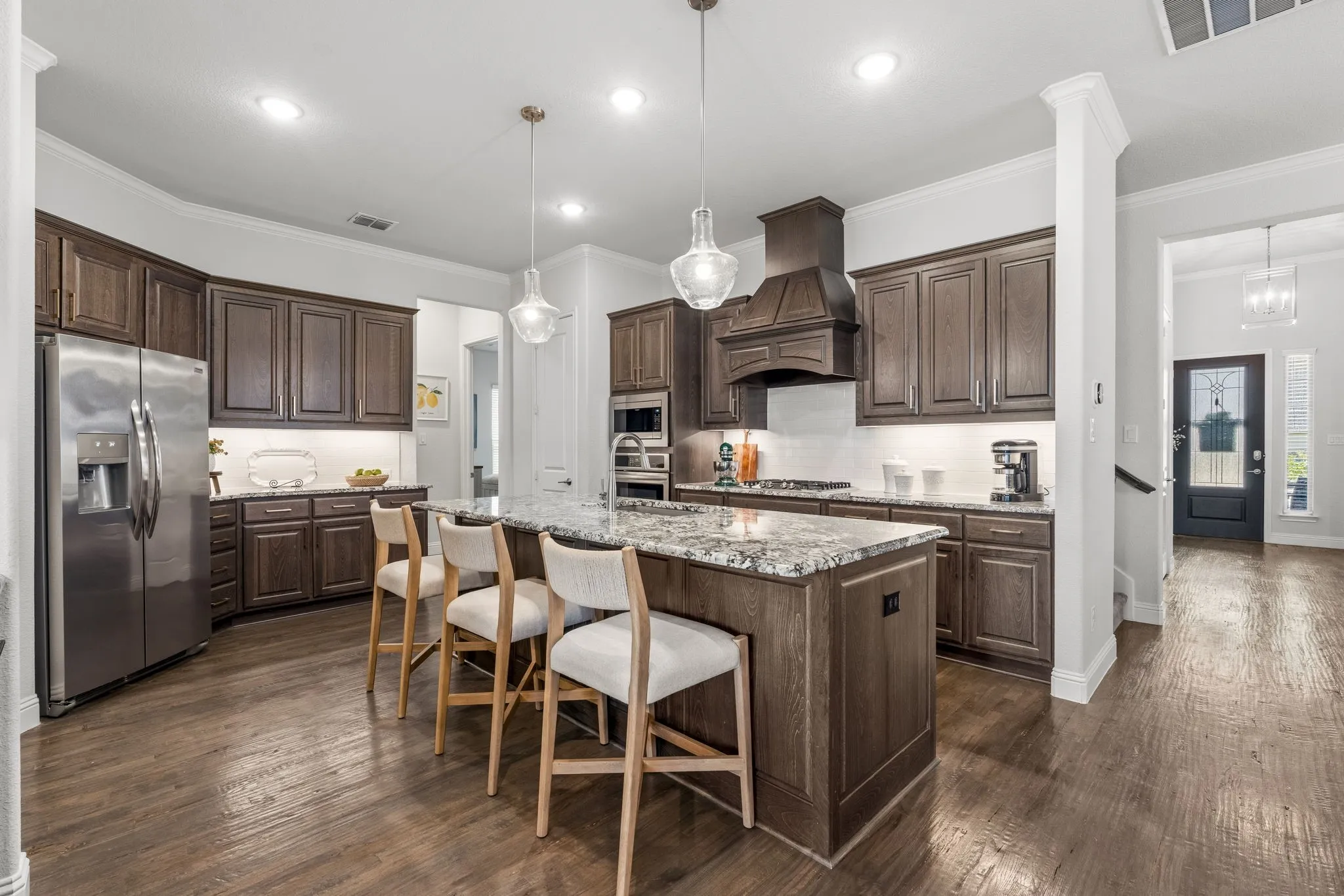 Upgraded kitchen with island