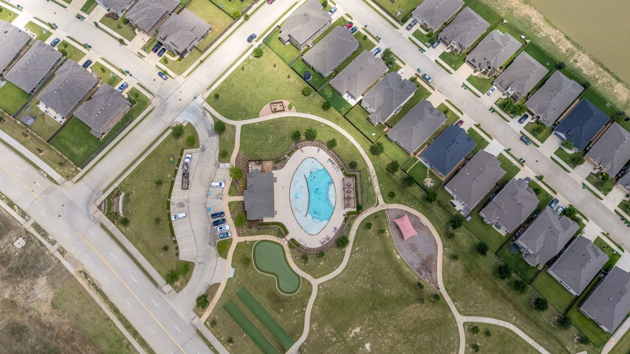 1 of 2 resort style community pools