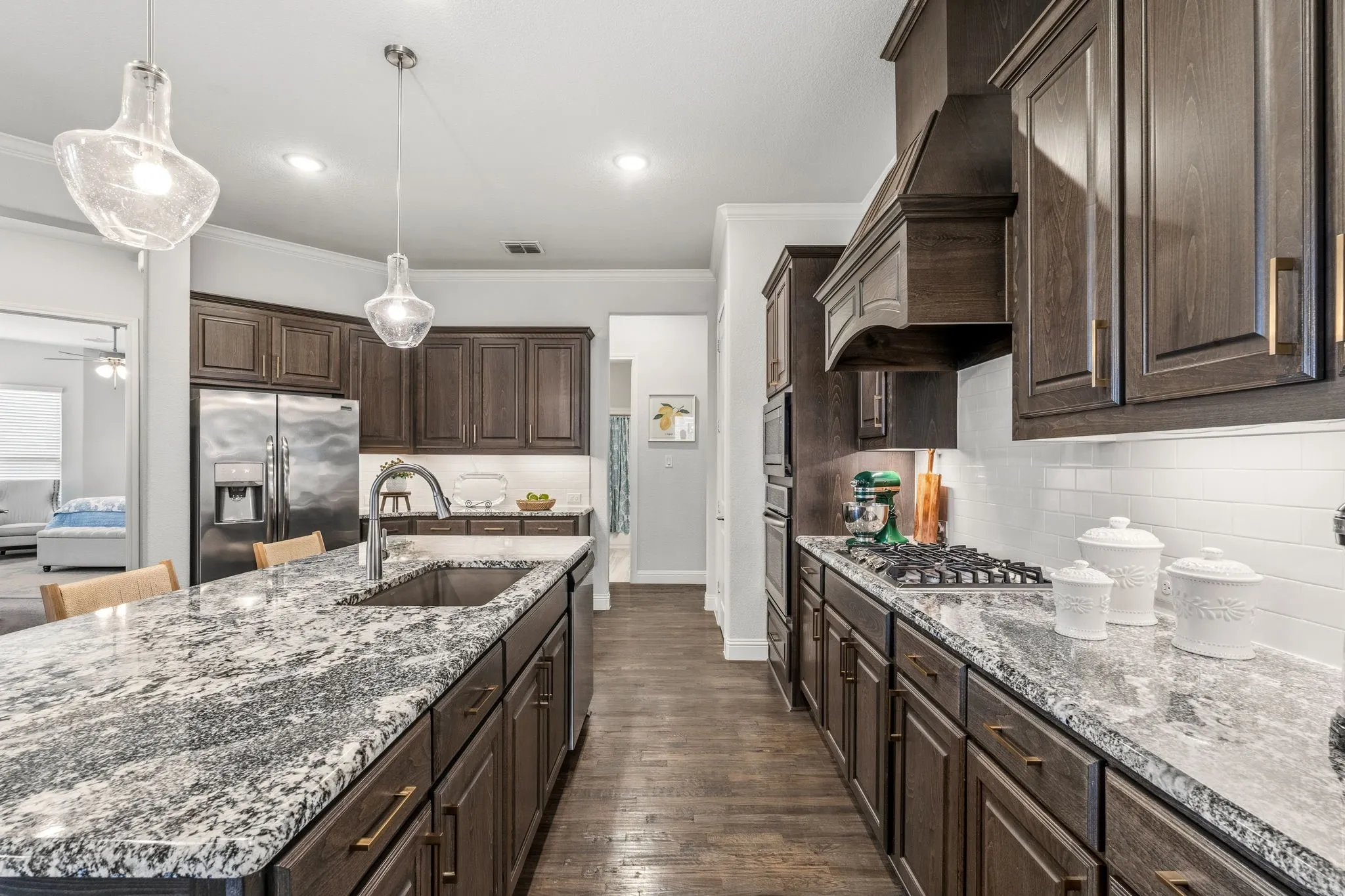 Upgraded kitchen with island