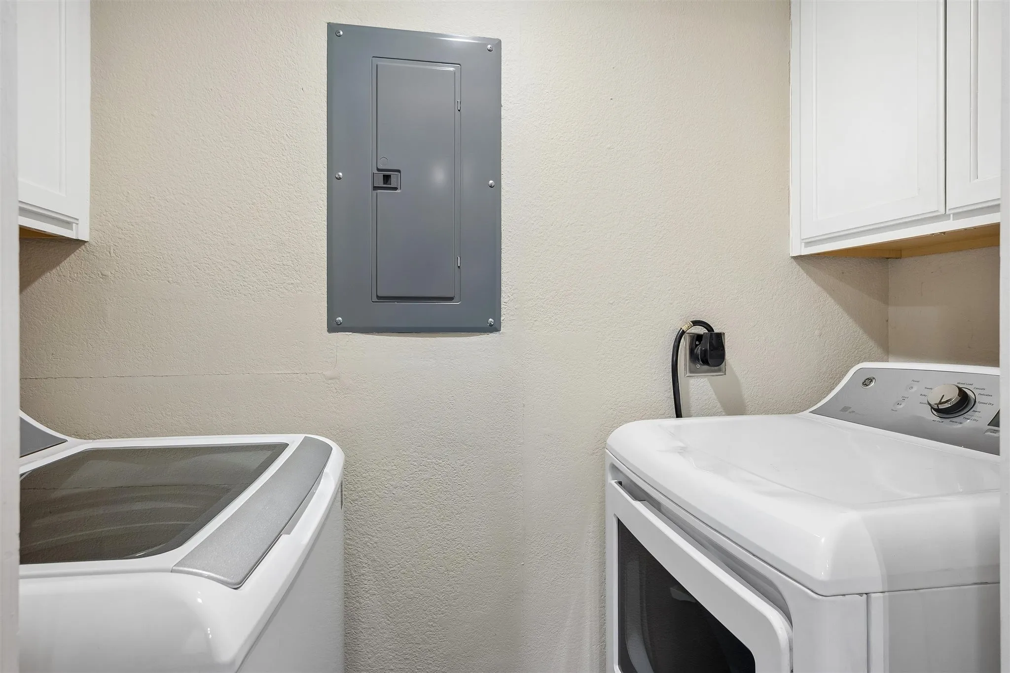 Built in cabinets in laundry room