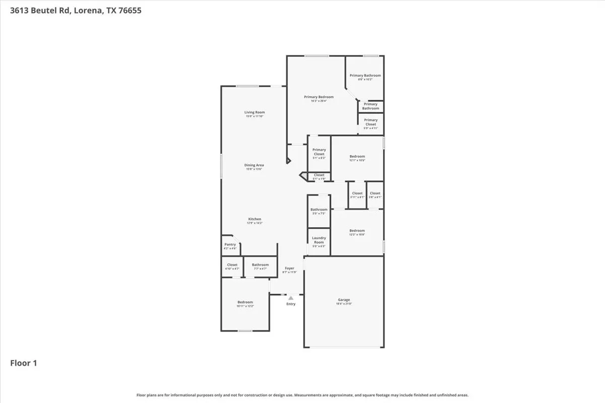 Single Family Residence For Sale in Mc Lennan County , 3613 Beutel Road, Waco, Texas 76655, 4 Bedroom, 3 Bathroom, 2 Garage spaces, 1,967 Sqft, built in 2022, mls#21304198, Real Estate Agent in Waco, Homes For Sale in Mc Lennan county, Homes For Sale in Waco, Realtor in Waco Texas, Real Estate Brokerage Independent Realty Texas, Luminita Cordes Realtor