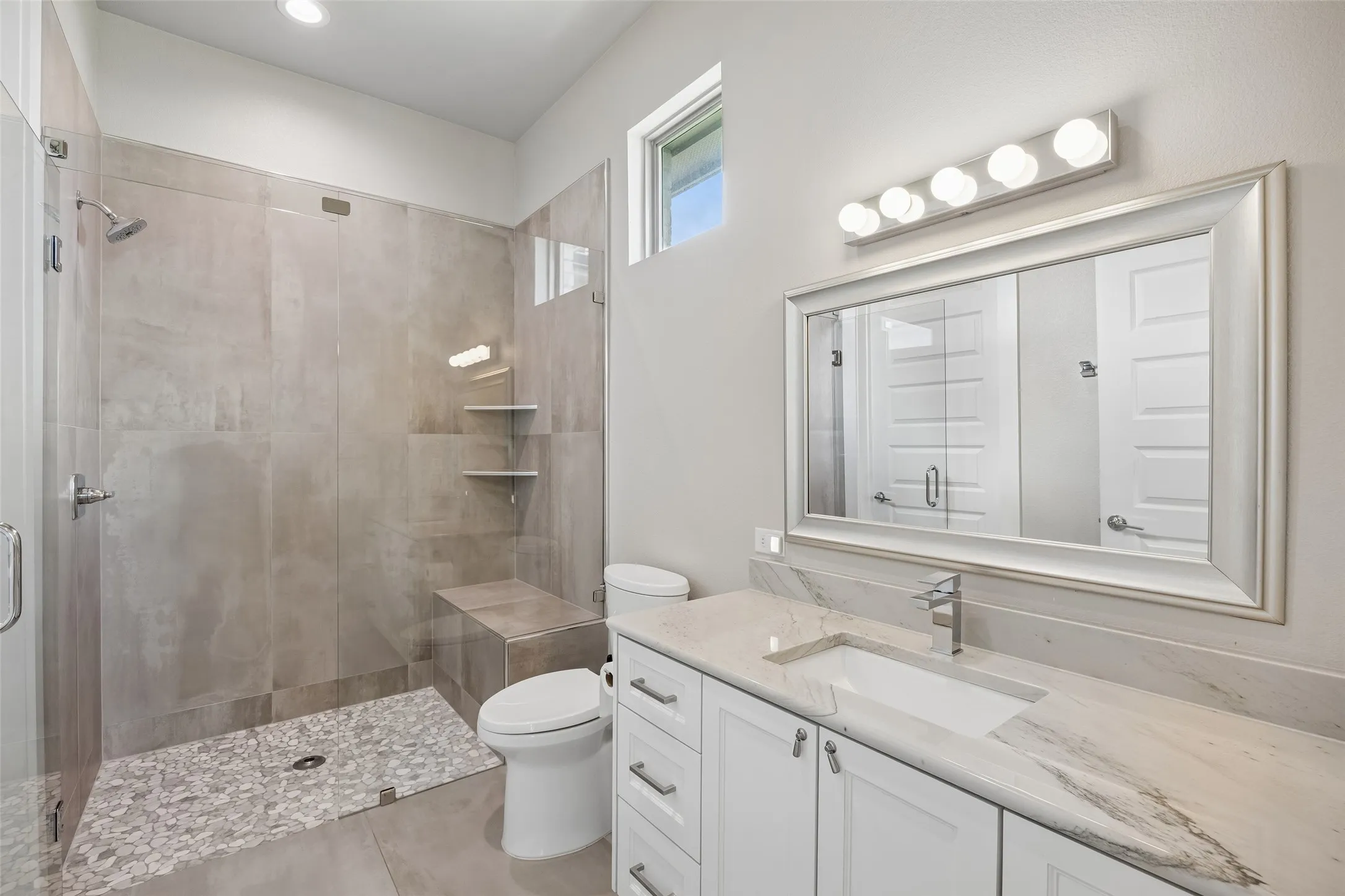 One of two bathrooms in the guest house.
