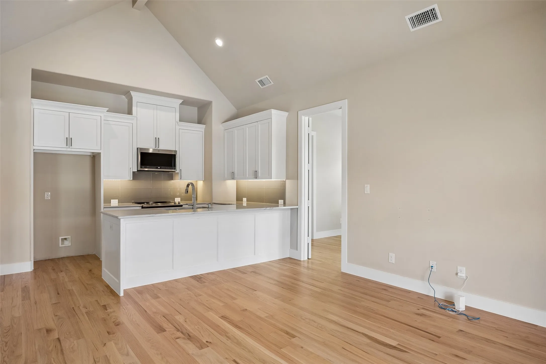 Partial view of guest house living room