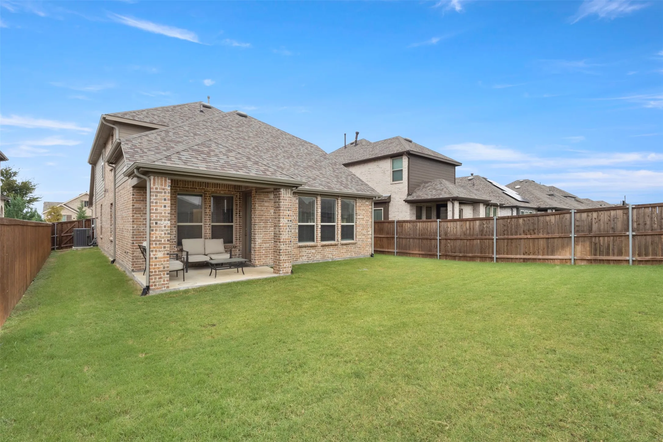 Back covered patio
