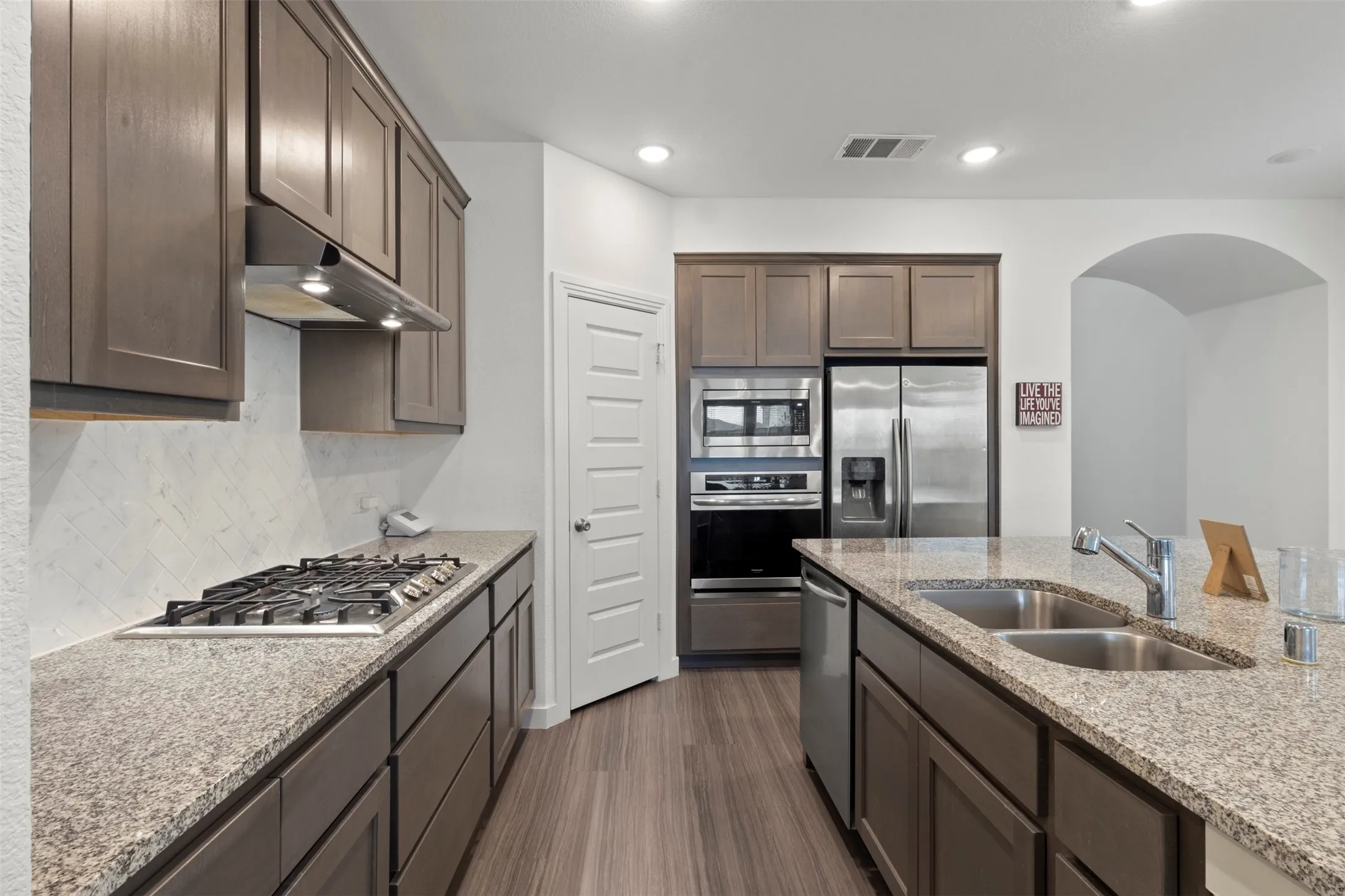 Gas oven and stove top