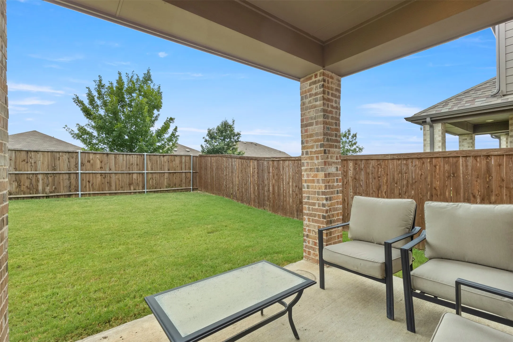 Back covered patio