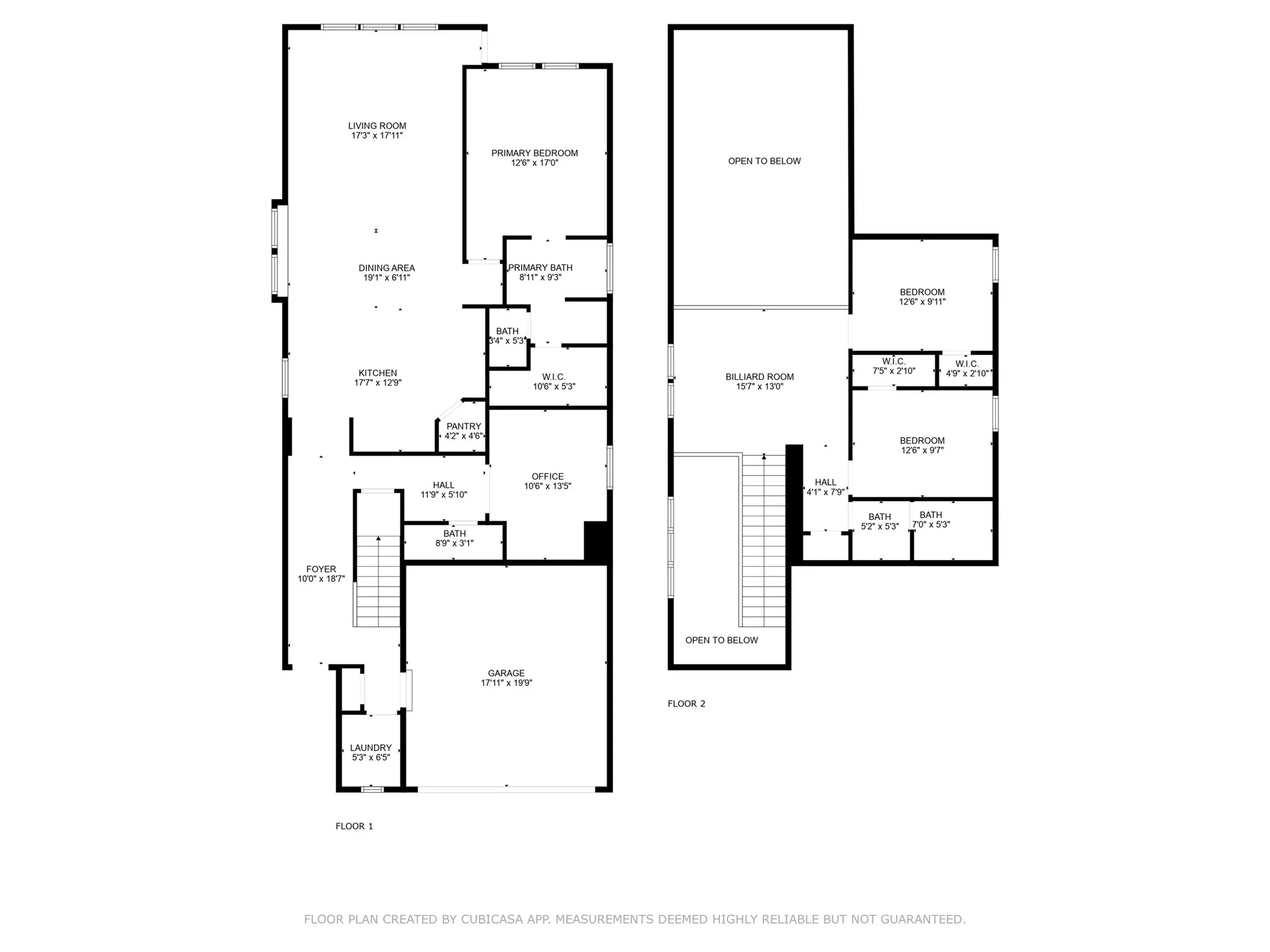 View of floor plan / room layout