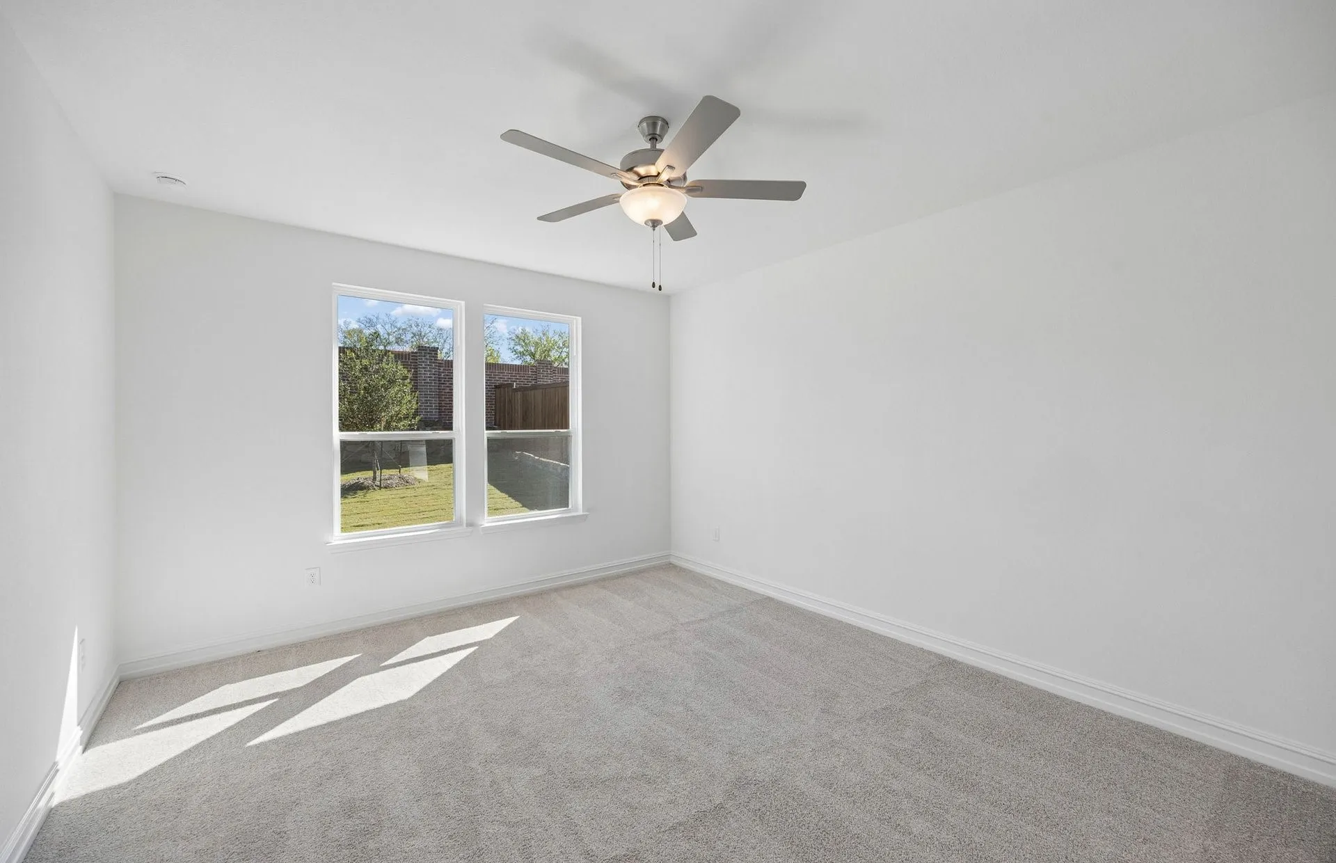 Spacious primary bedroom