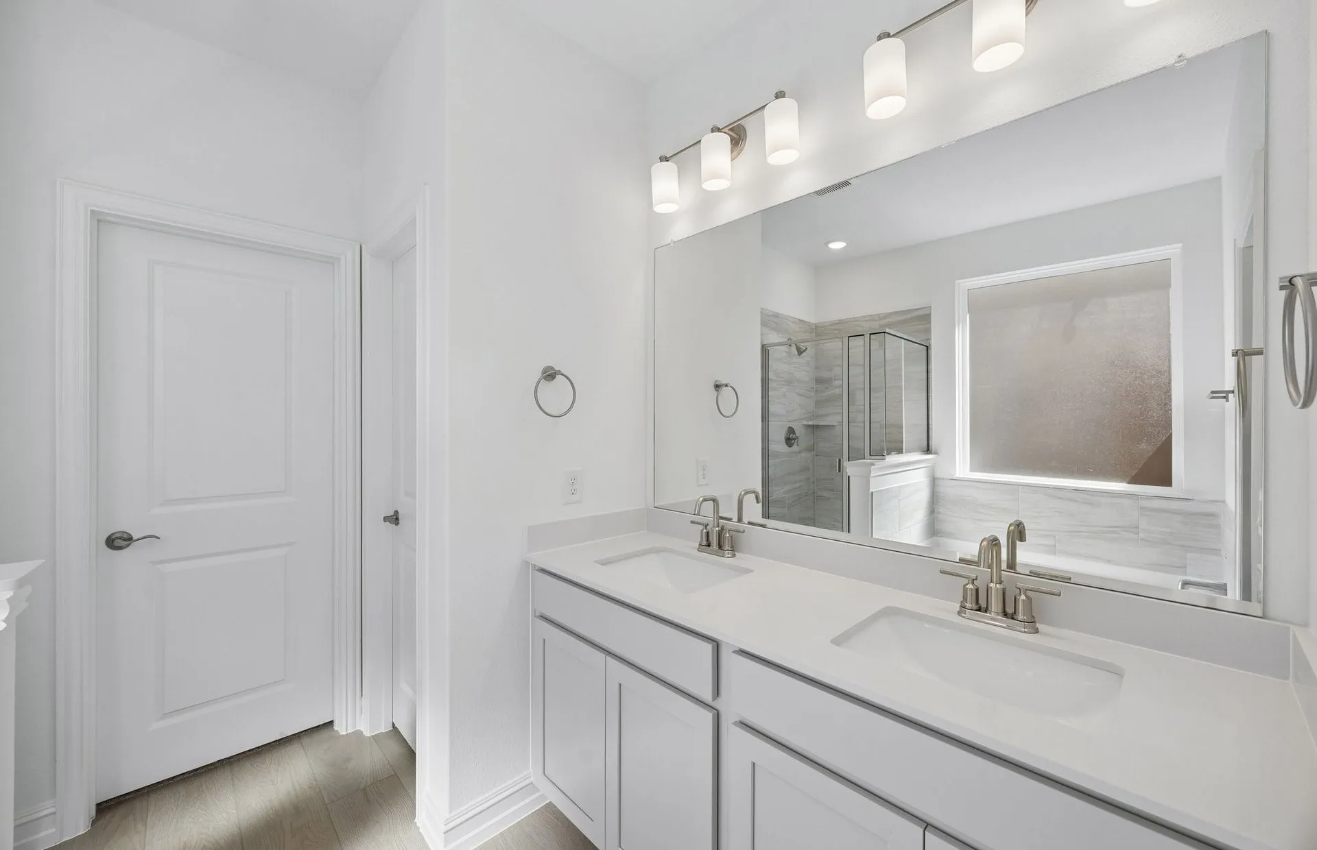Primary bath with double vanity