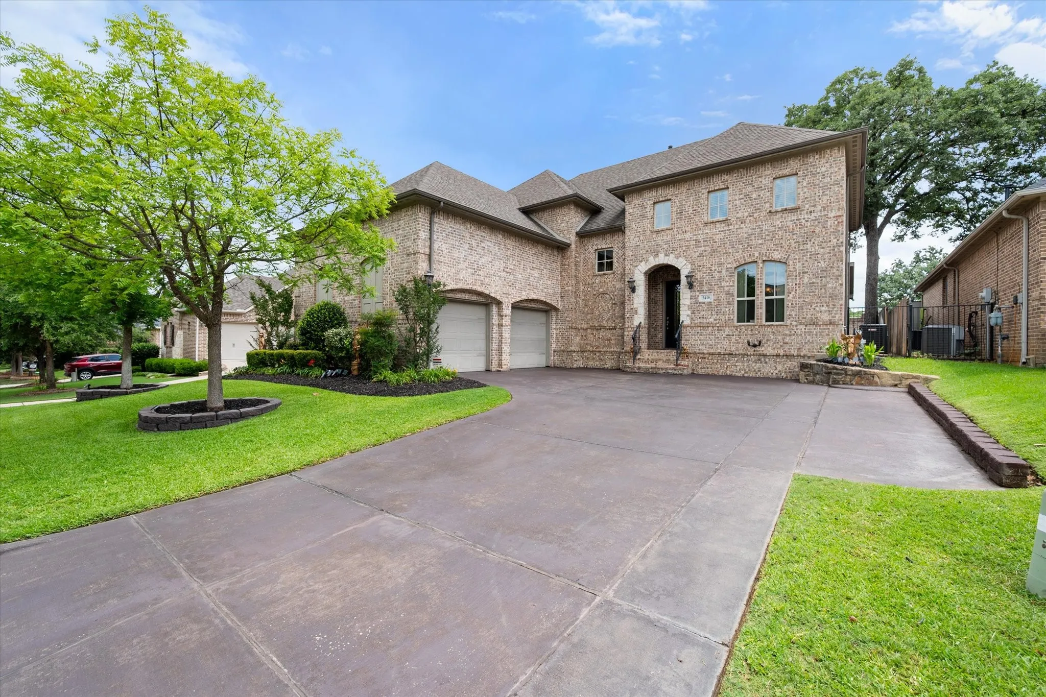 Stained driveway