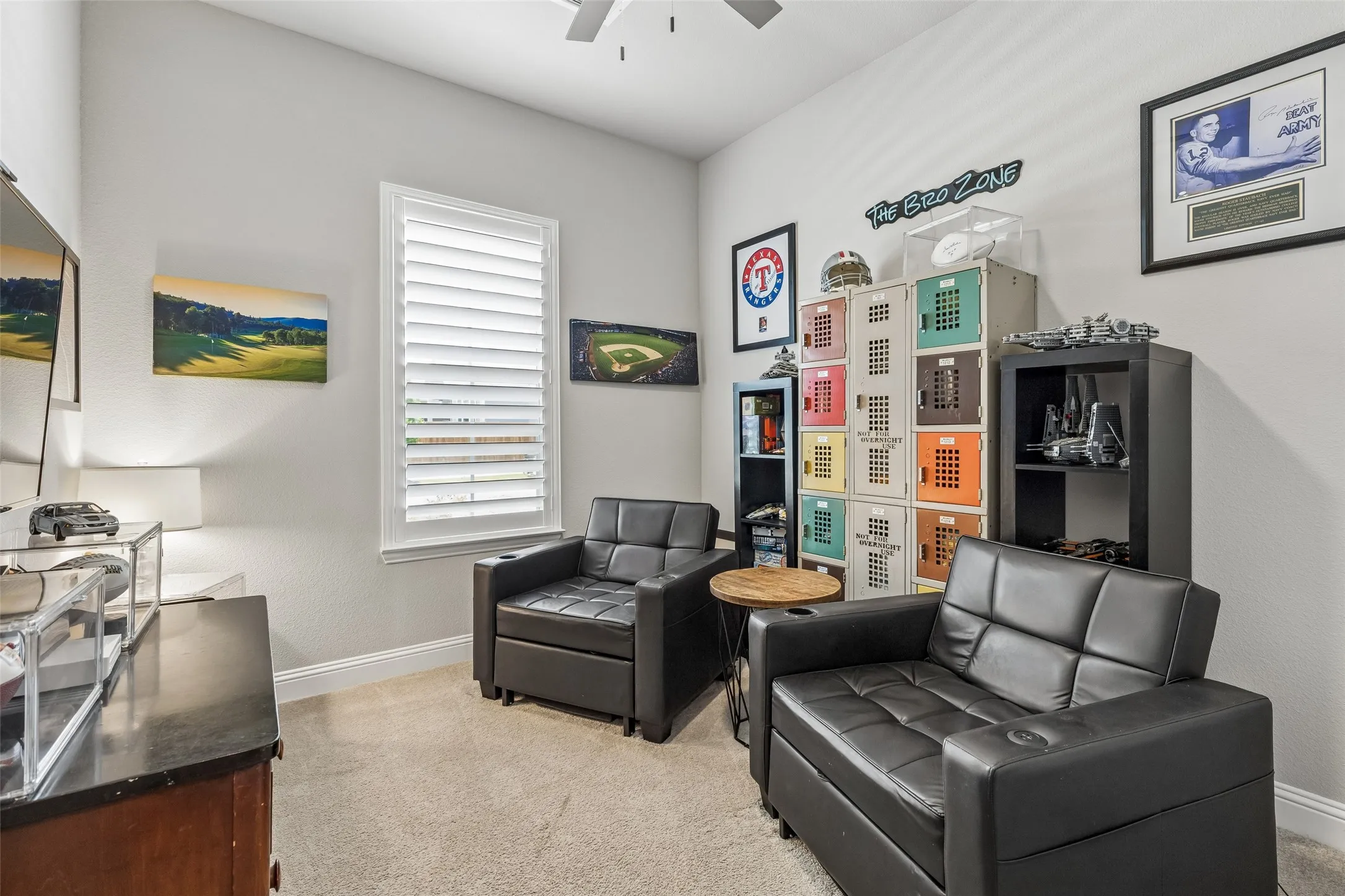Bedroom being used as game room