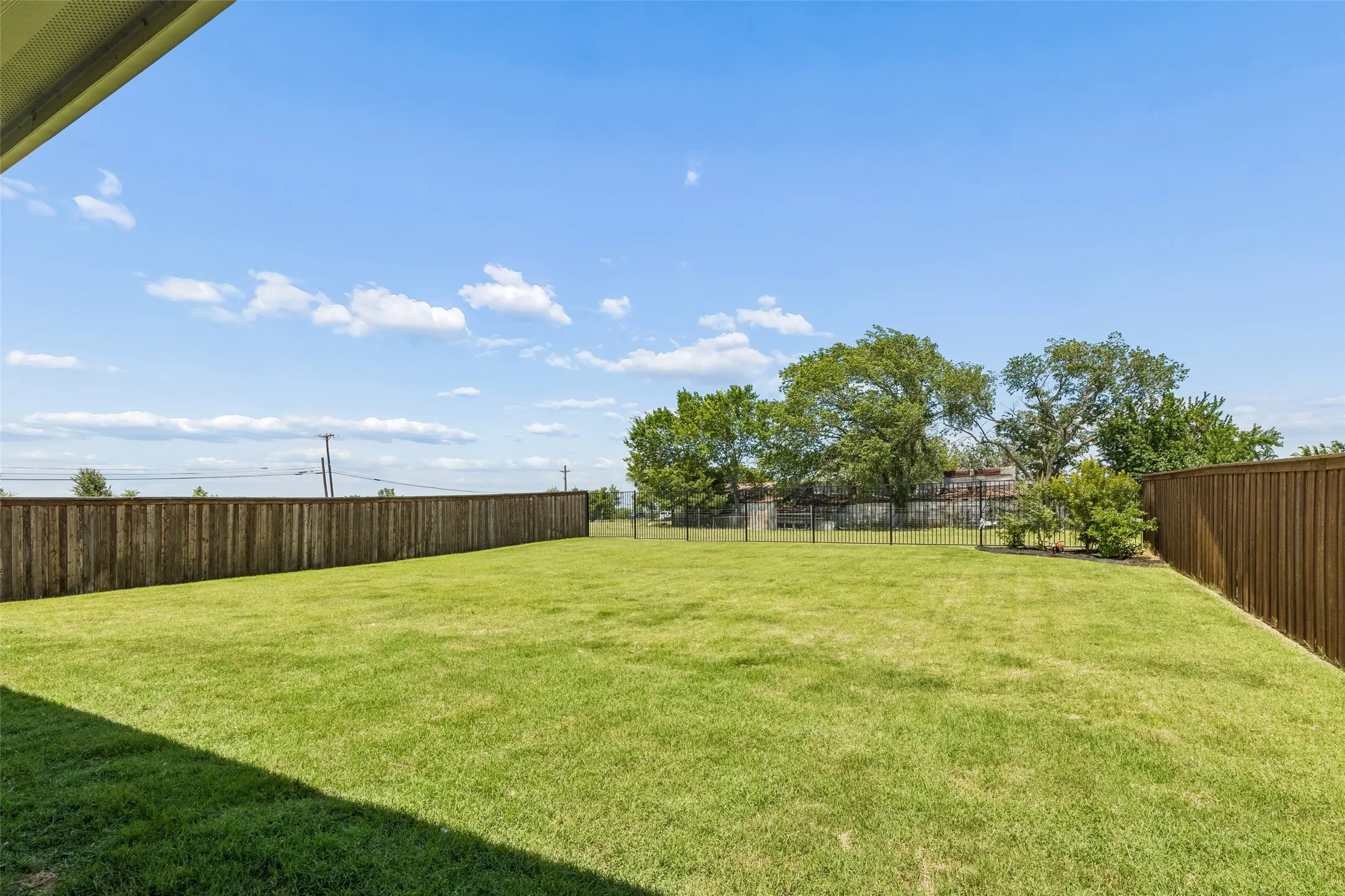 Large backyard!