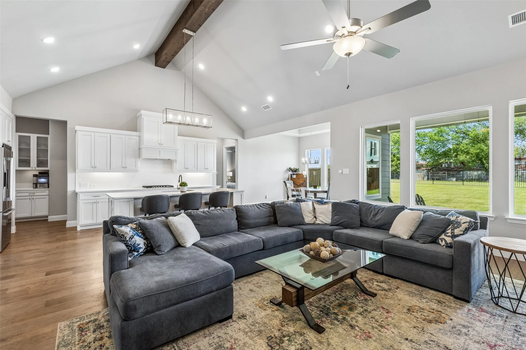 Large bright open living area