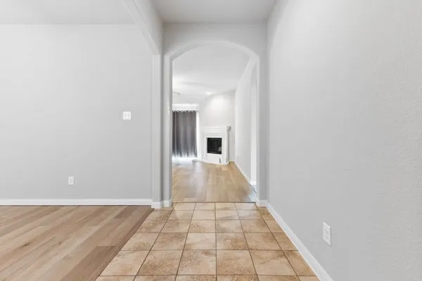Entering from front door