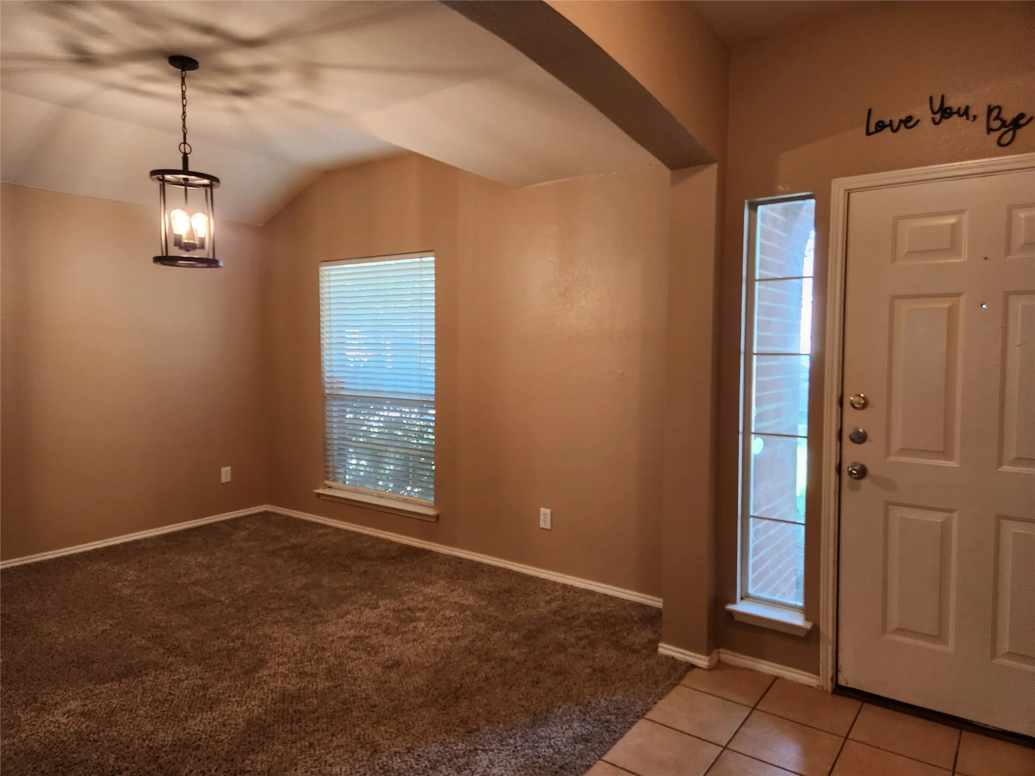 2nd living area is located near the front door