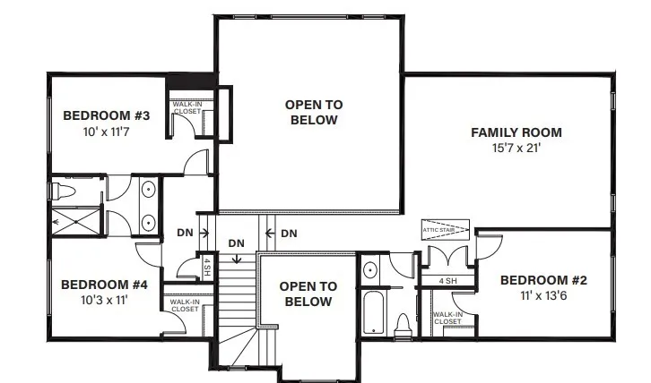 Brady Floorplan Second Floor