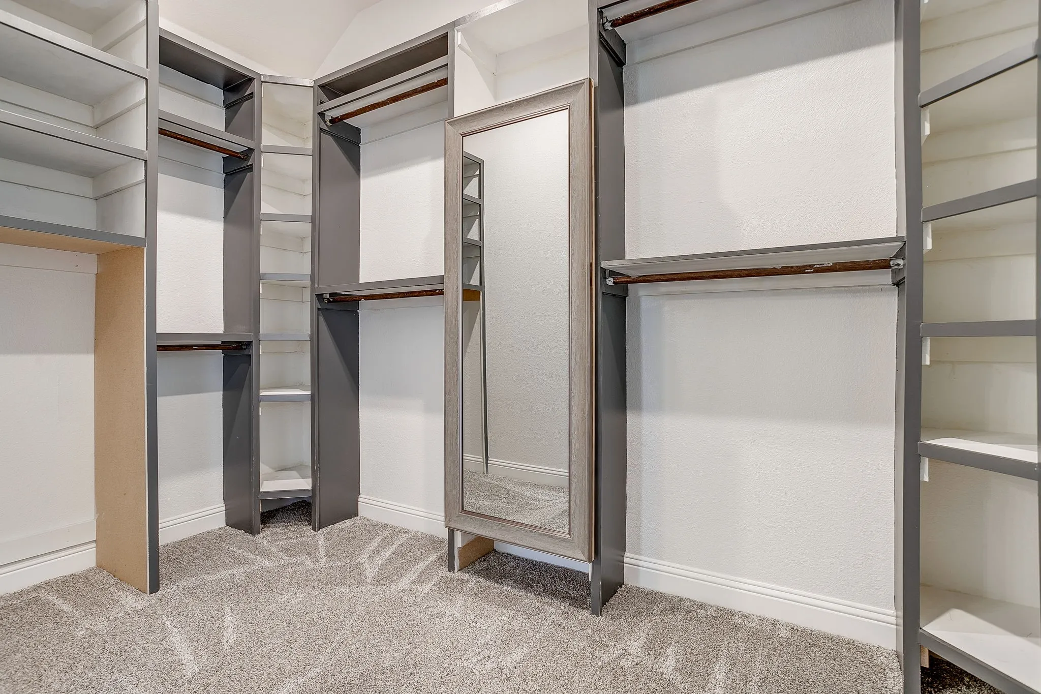 Primary Closet with custom closet system