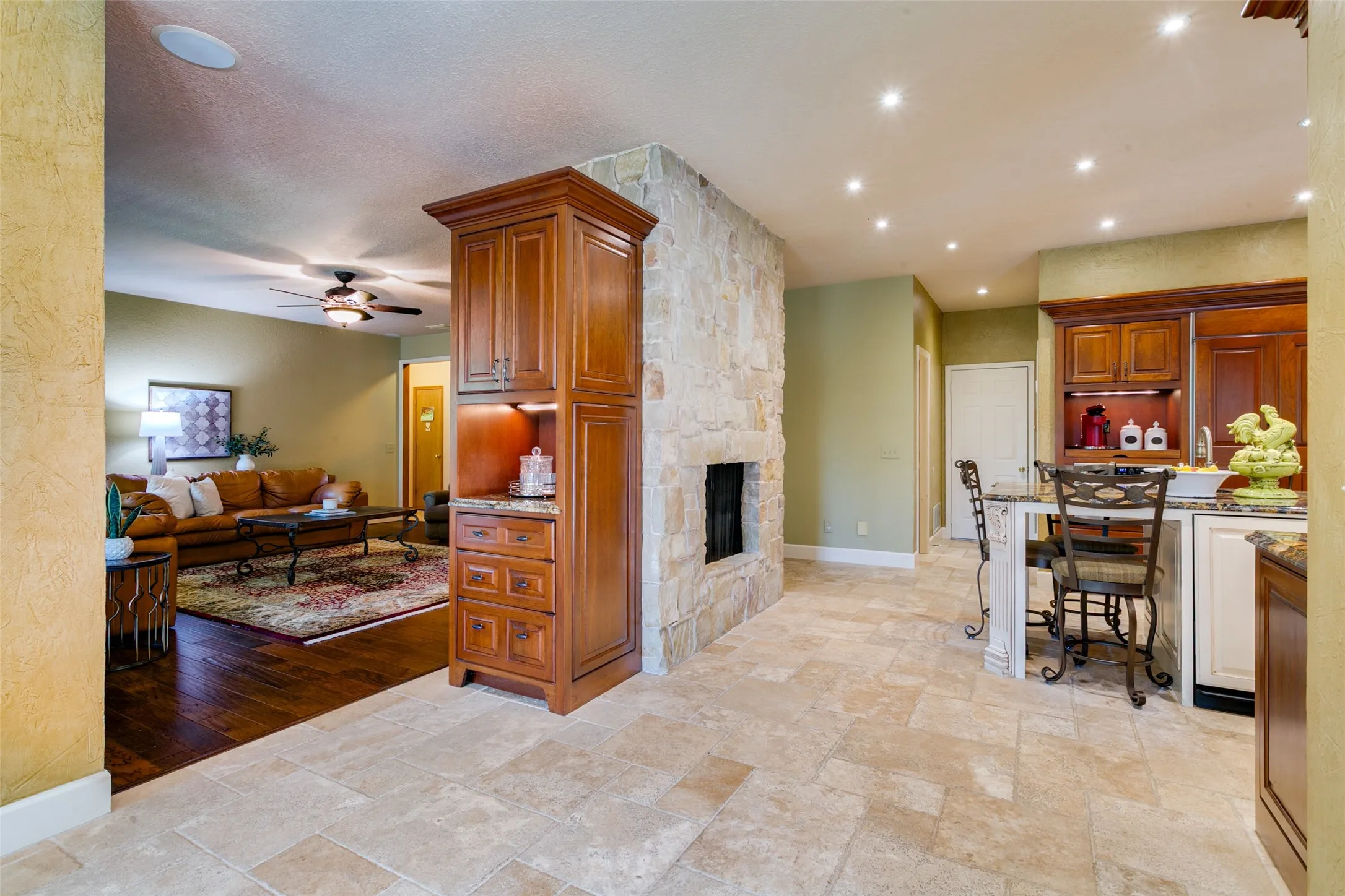 Beautiful custom cabinetry...
