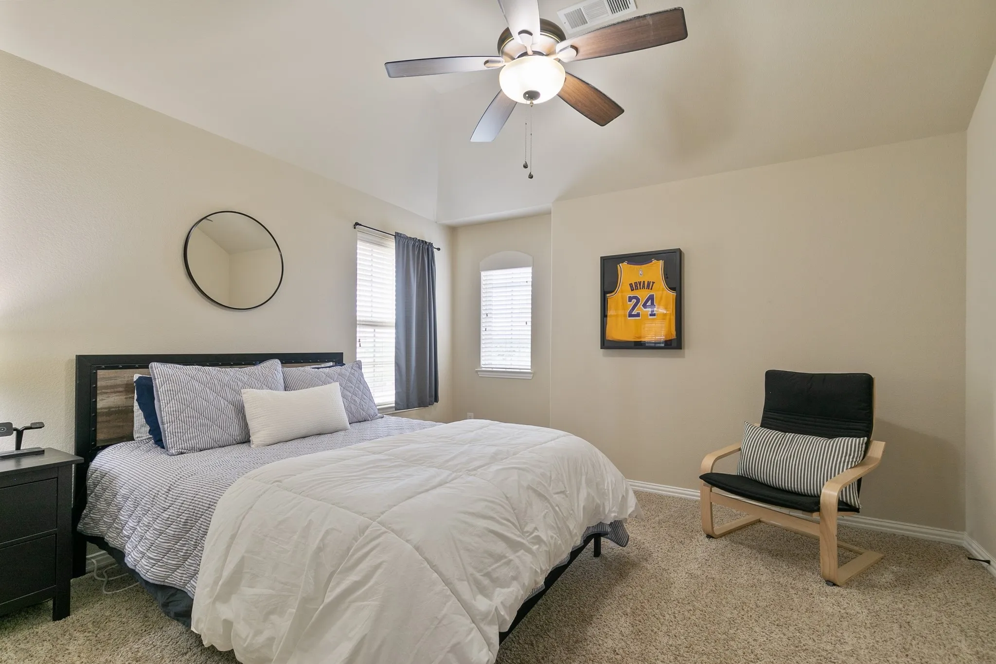 Secondary bedroom located on the second level.