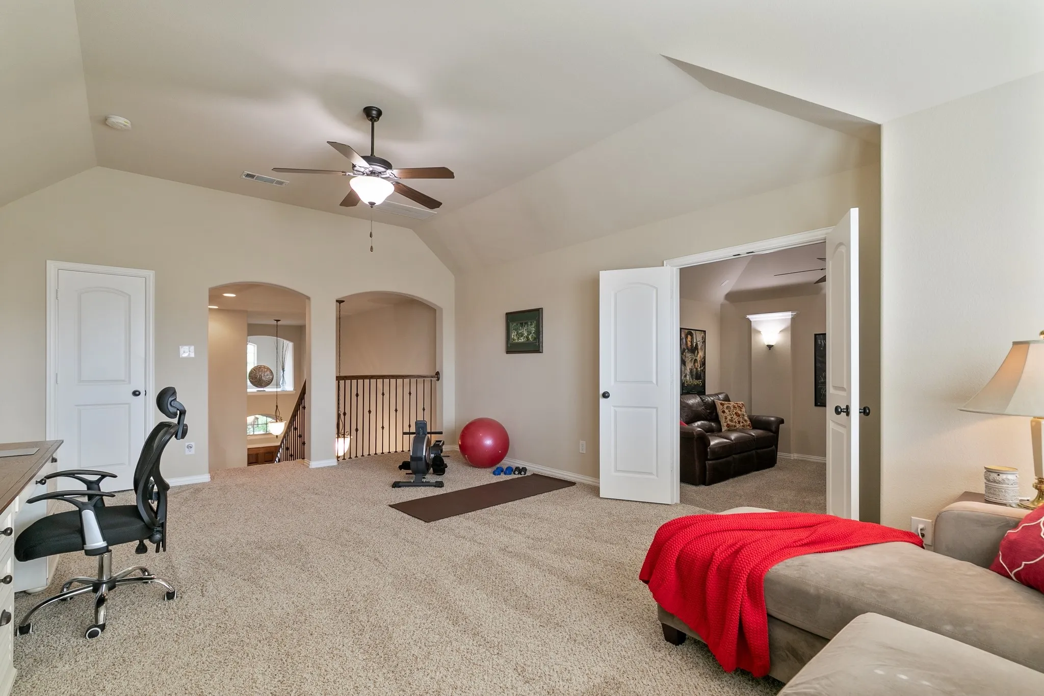 Spacious Game room that is the CenterPoint of the second level.