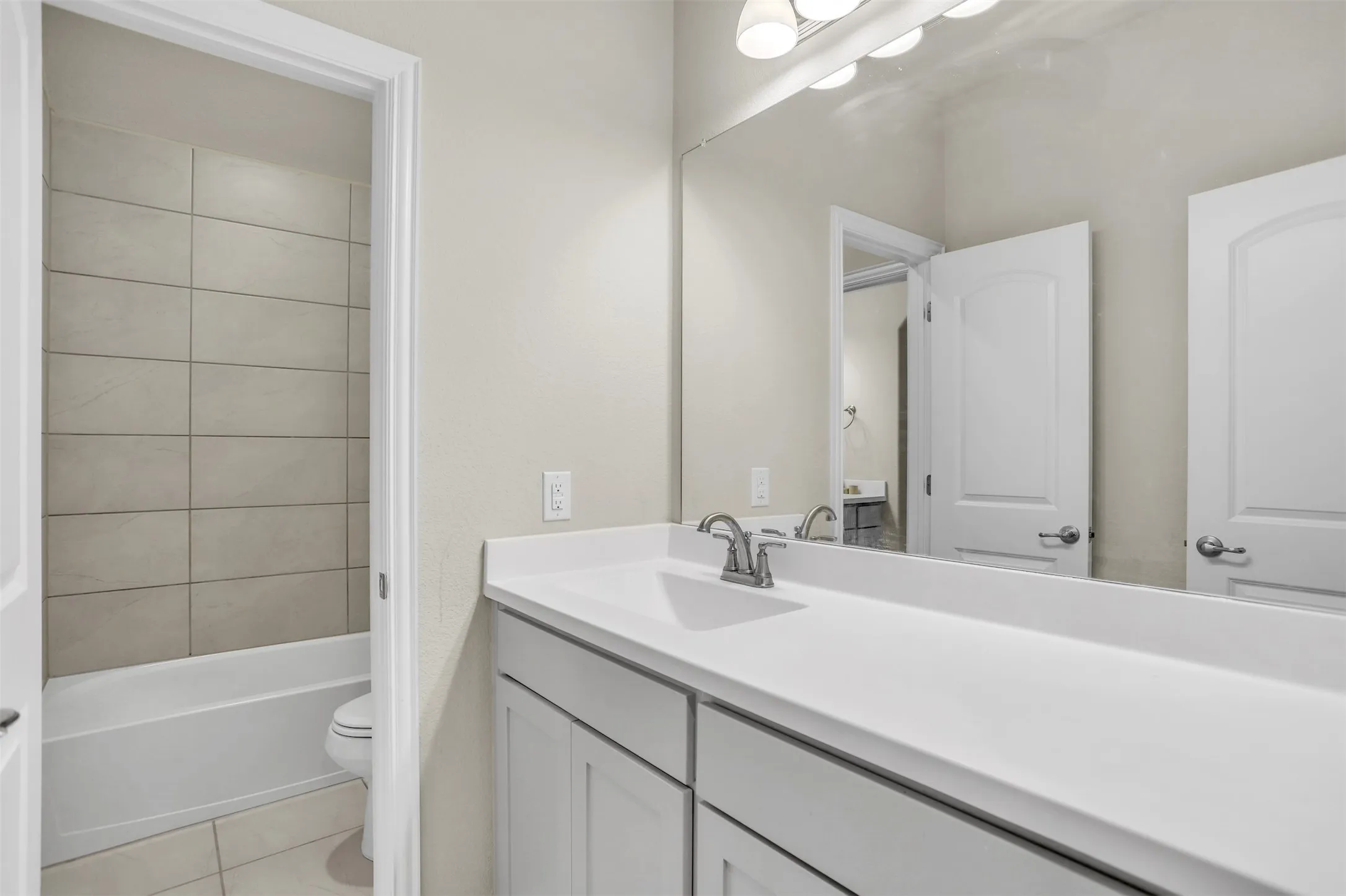 Bathroom with large vanity