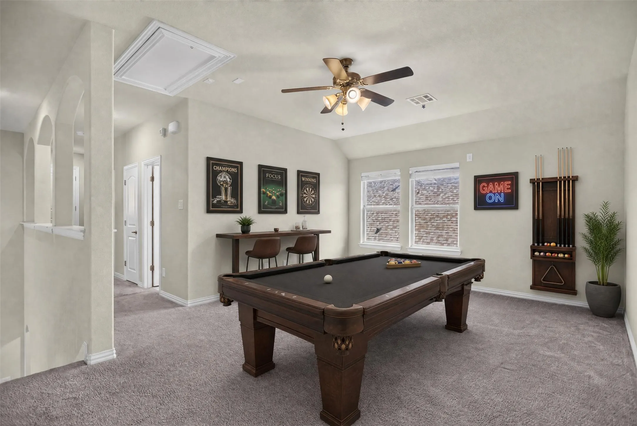 Staged Gameroom