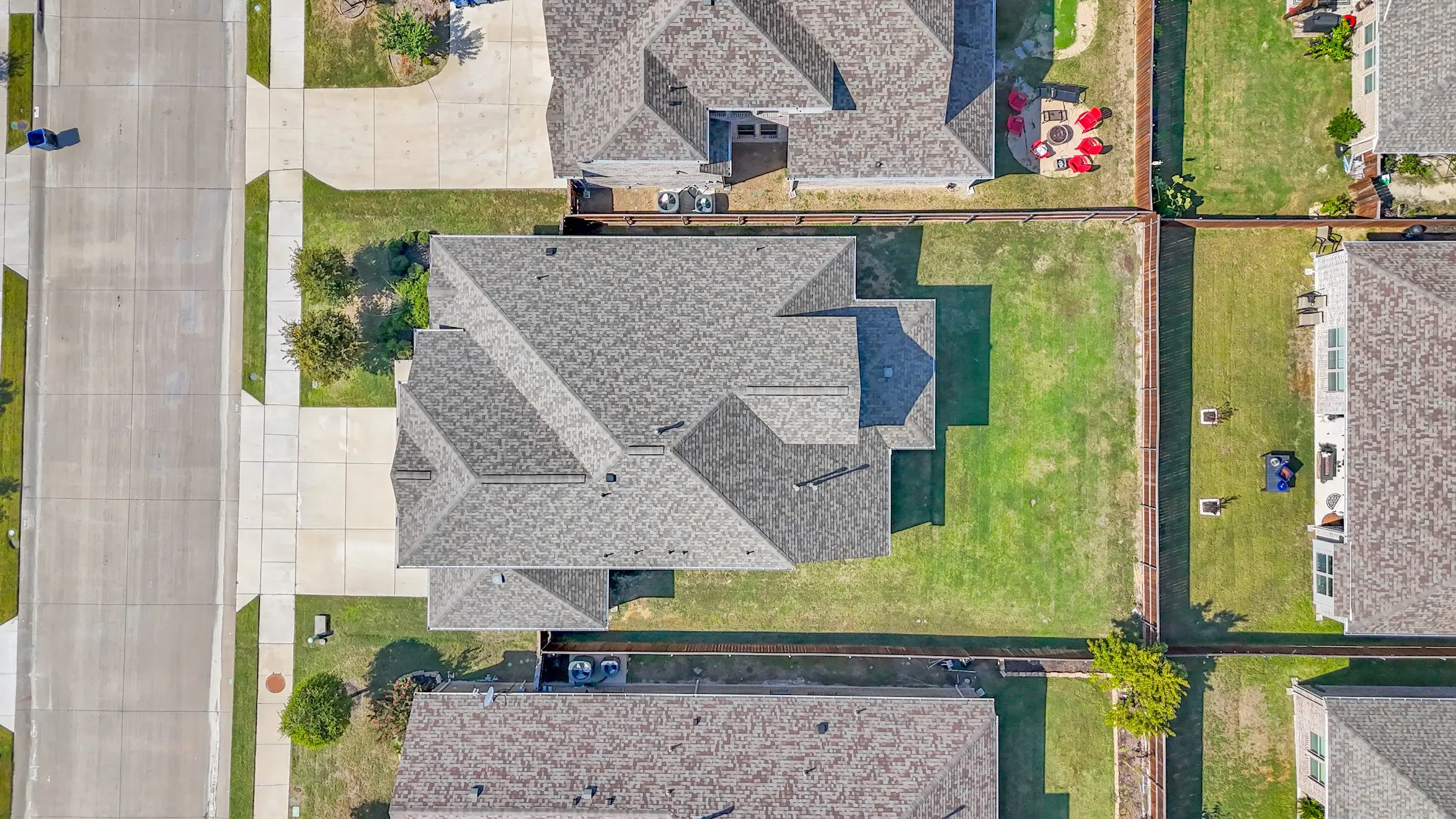 Aerial view of the property