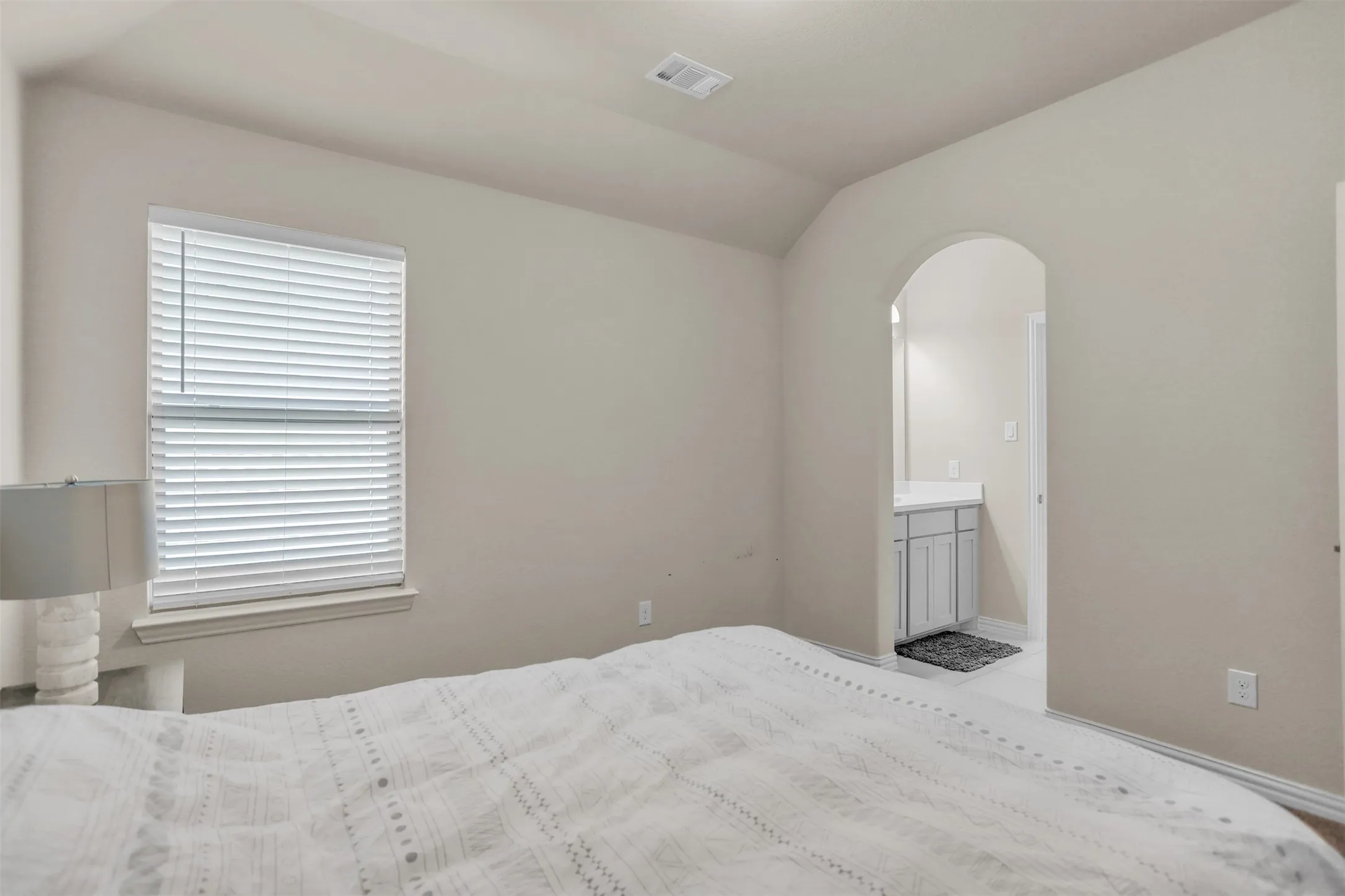 Bedroom with attached bath