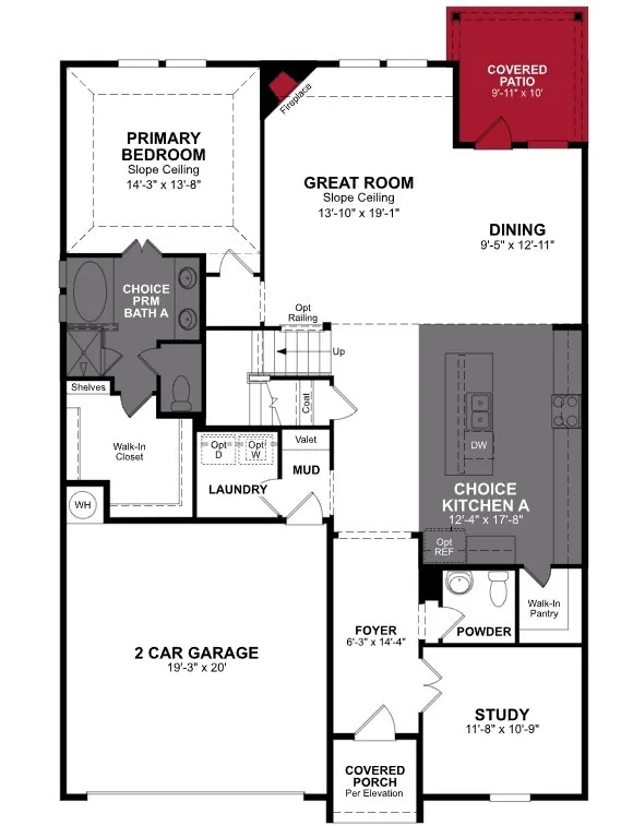 Beazer Homes The Villages at Hurricane Creek Cascade Floorplan.