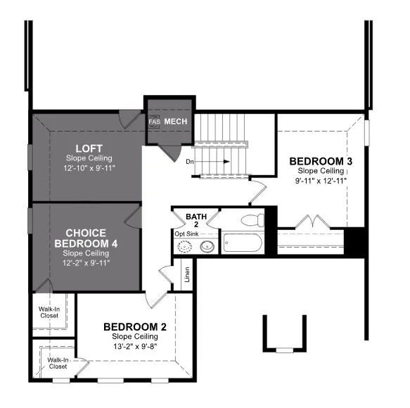 Beazer Homes The Villages at Hurricane Creek Cascade Floorplan.