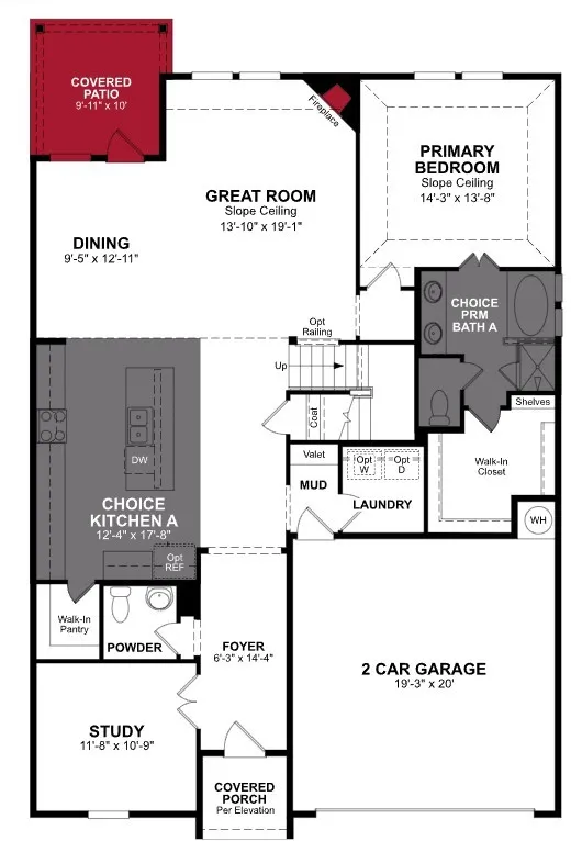 Beazer Homes The Villages at Hurricane Creek Cascade Floorplan.