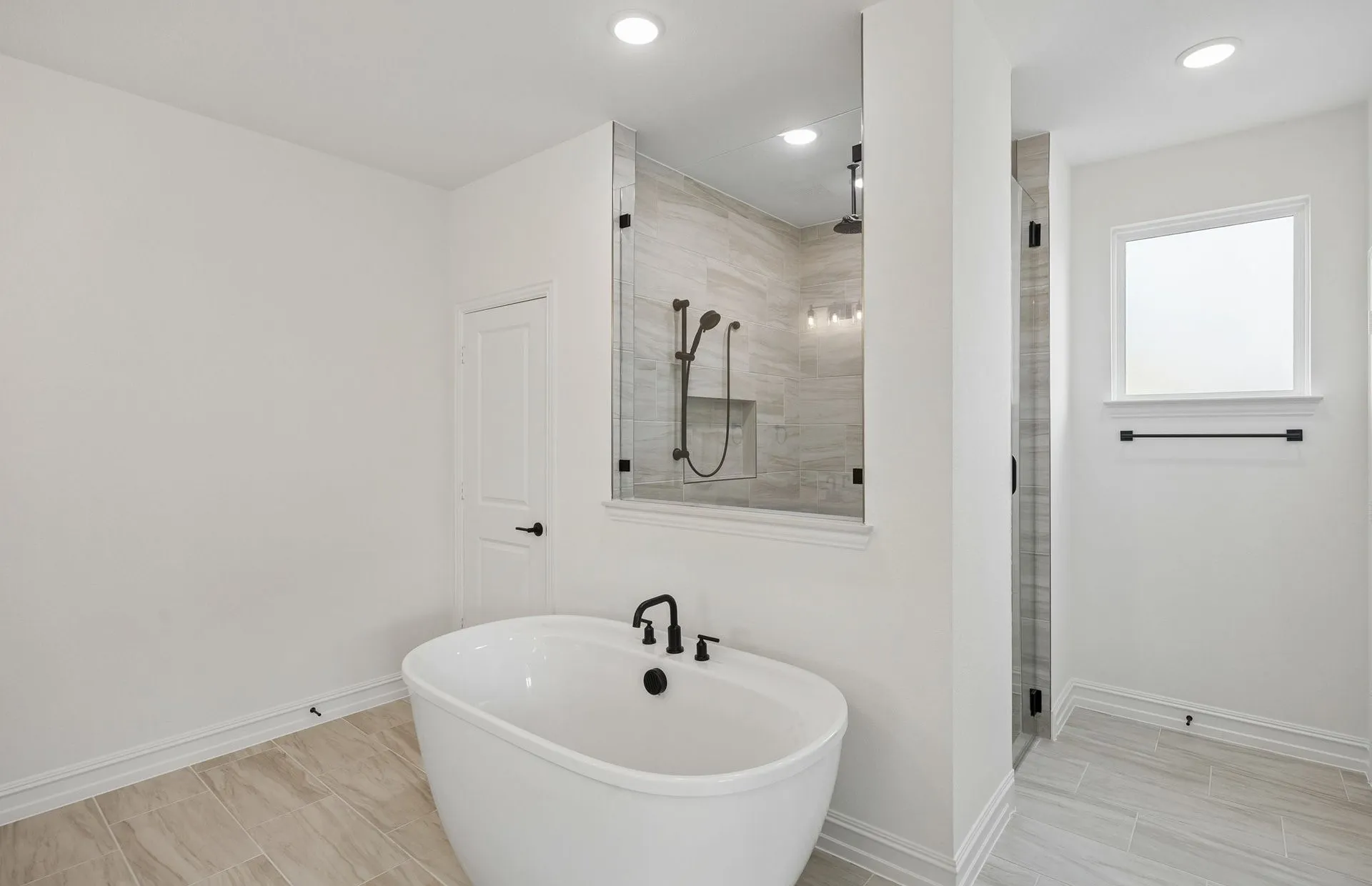 Separate tub and shower in primary bath