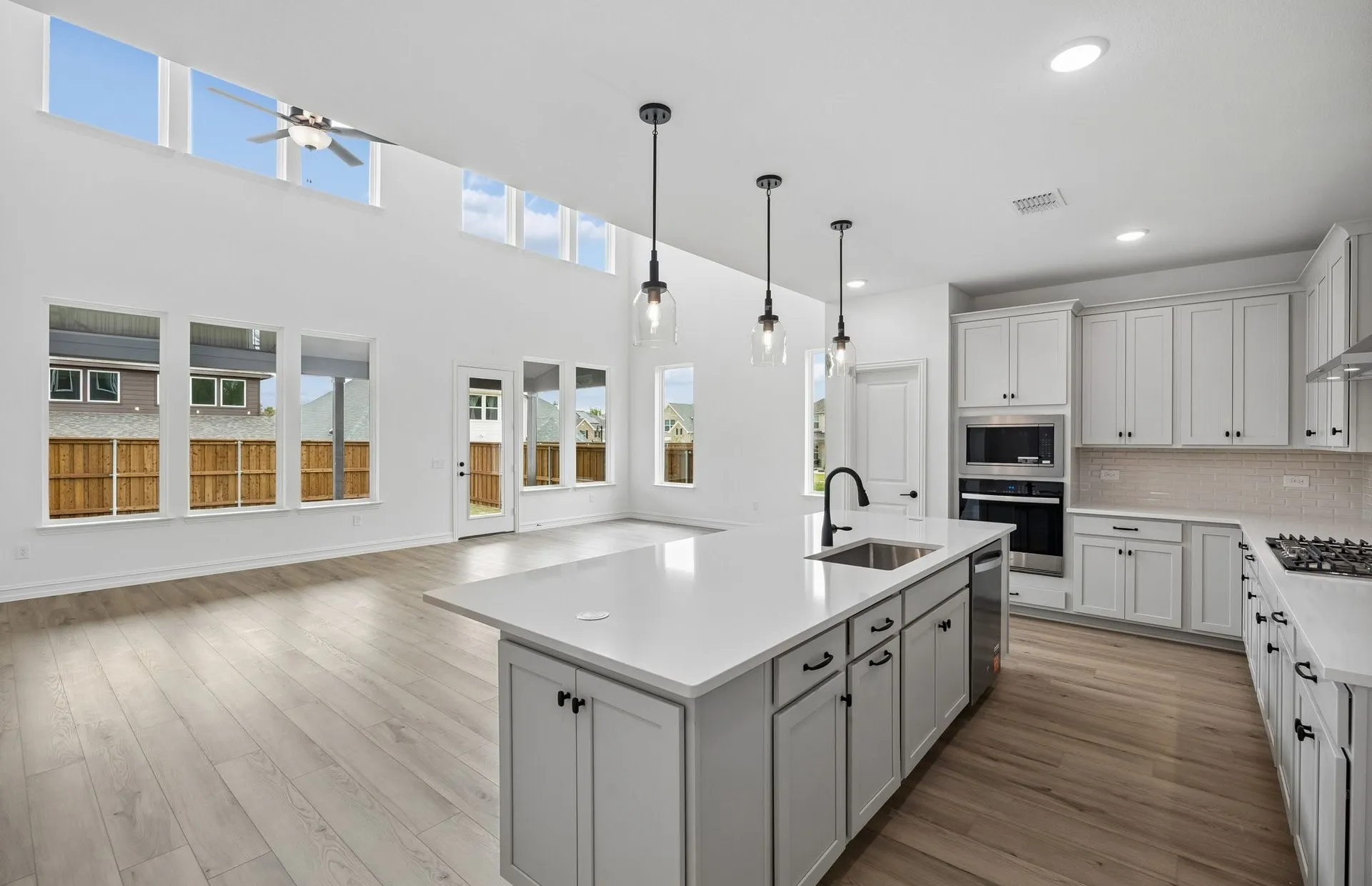 Open concept kitchen