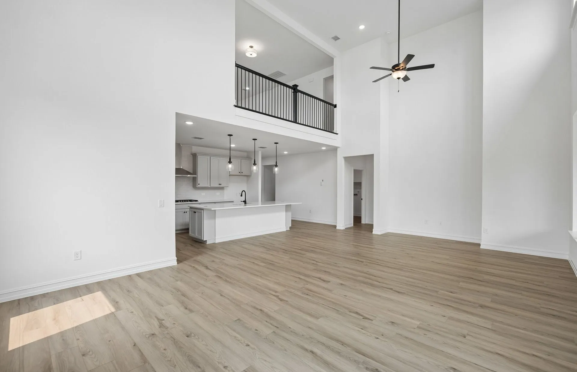 Soaring ceilings in gathering room