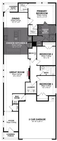 Beazer Homes Saratoga Primrose Floorplan.