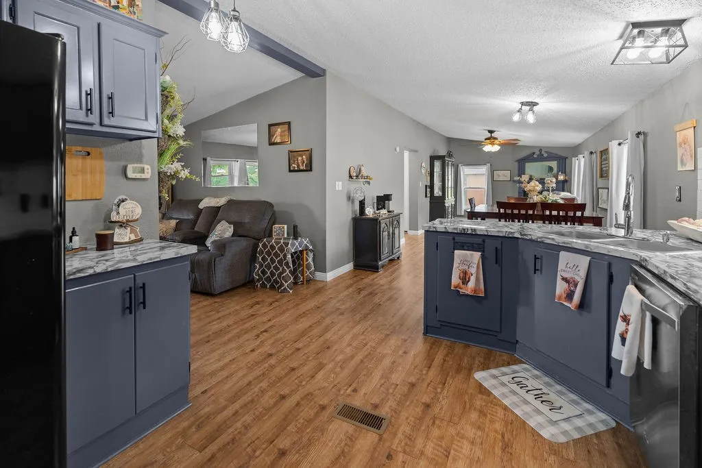LVP flooring throughout main areas of home for easy maintenance