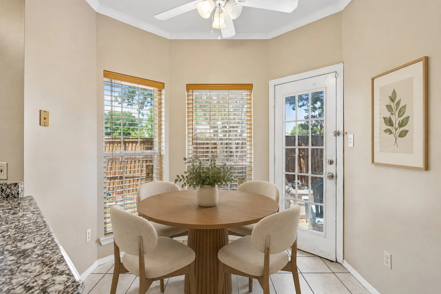 Breakfast Nook - virtually staged