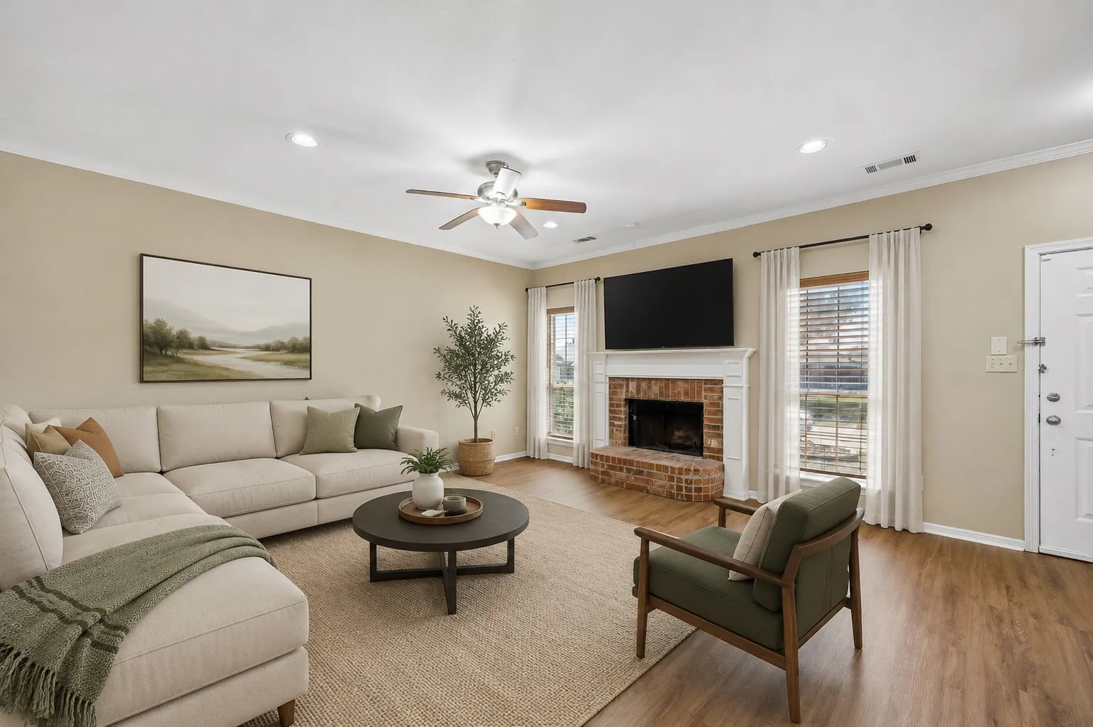 Living Room - virtually staged