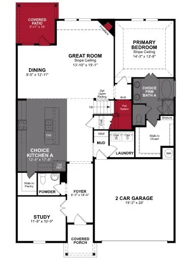 Beazer Homes Stark Farms Cascade Floorplan.