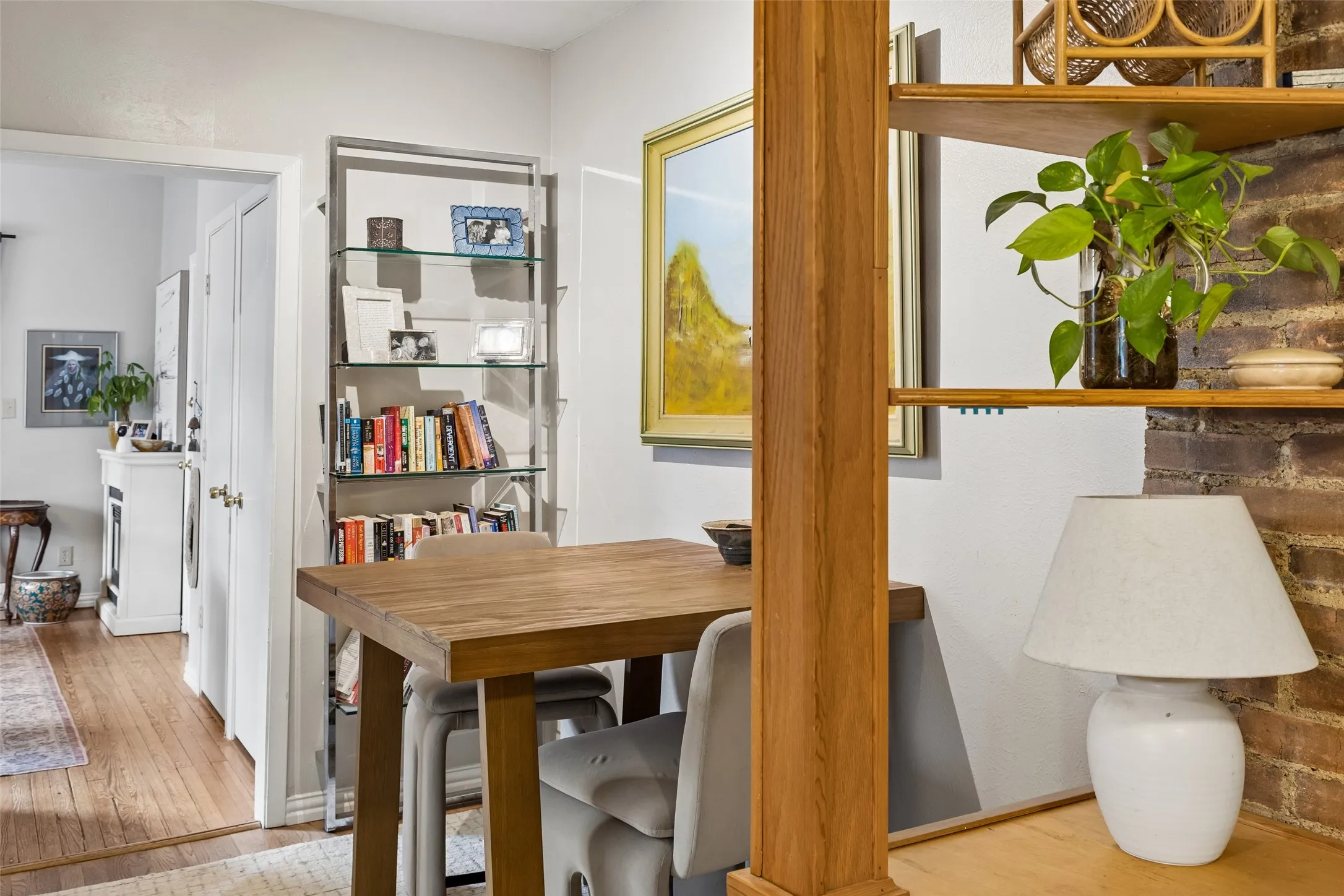 Unit #4 Dining with Brick details