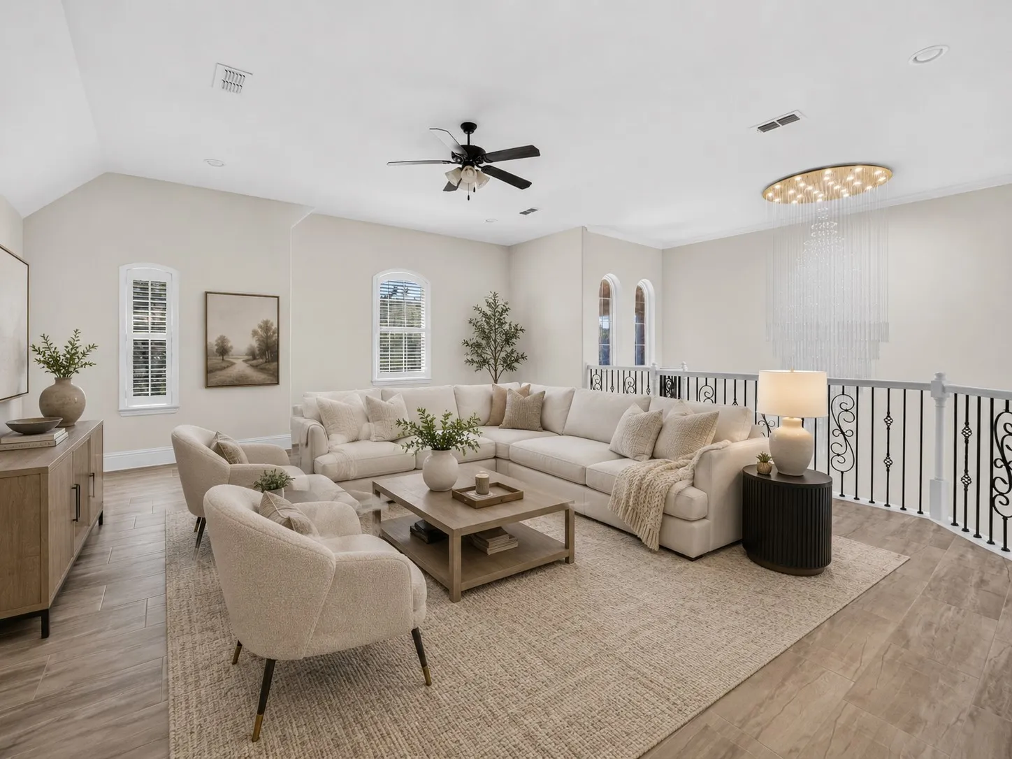 Upstairs second living area